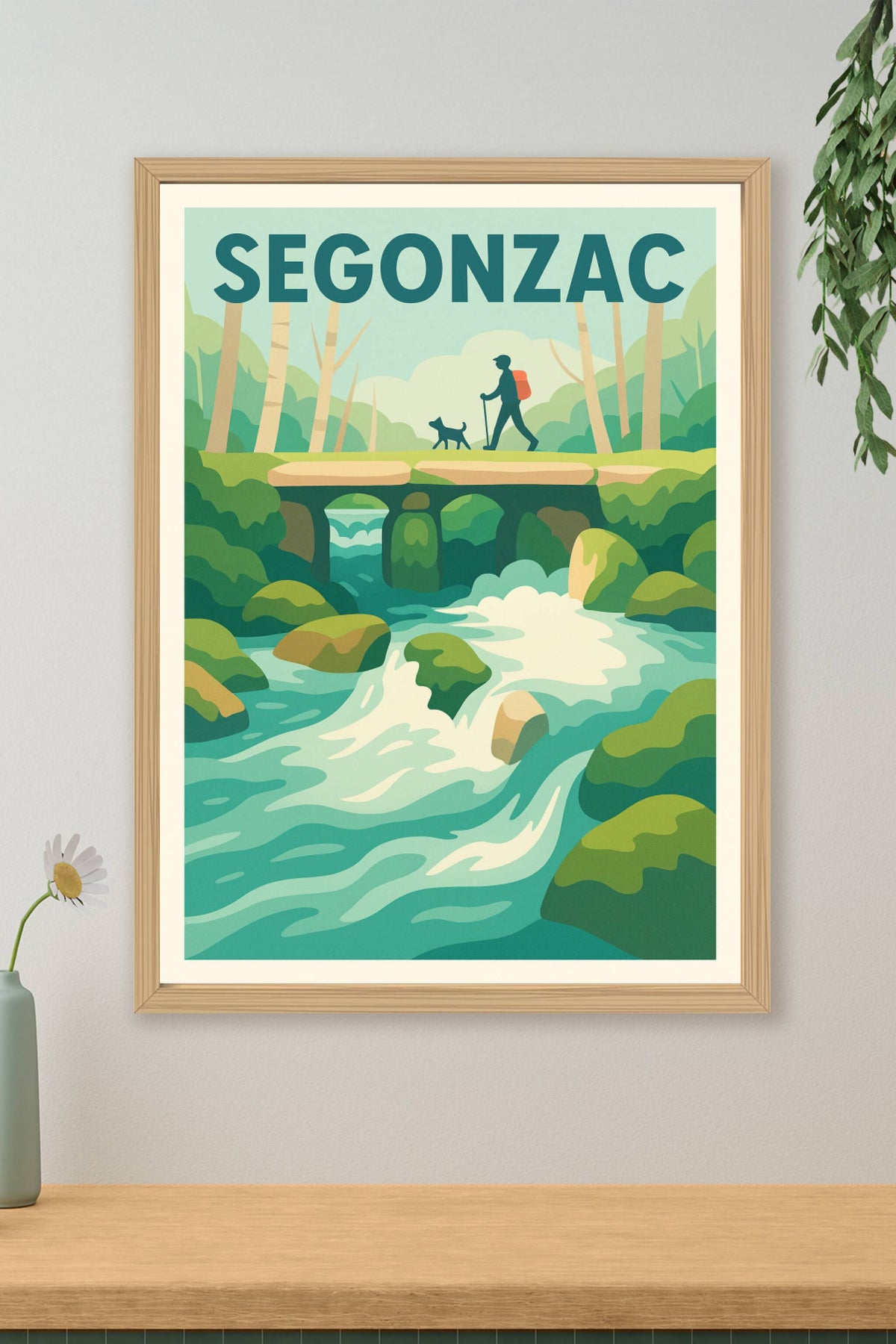 Affiche Segonzac — Escapade nature et randonnée apaisante · poster d'art de Segonzac