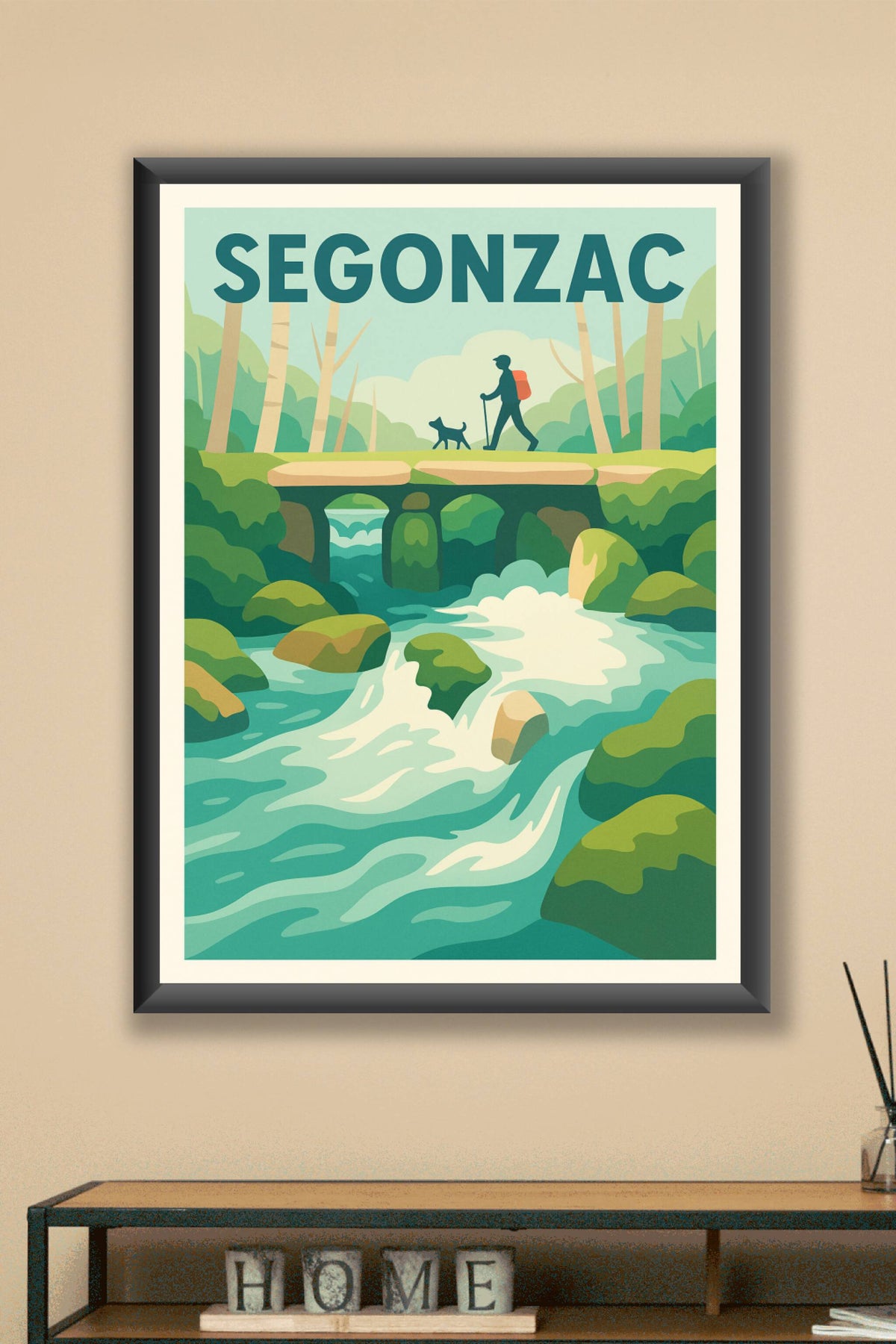 Affiche Segonzac — Escapade nature et randonnée apaisante · poster d'art de Segonzac