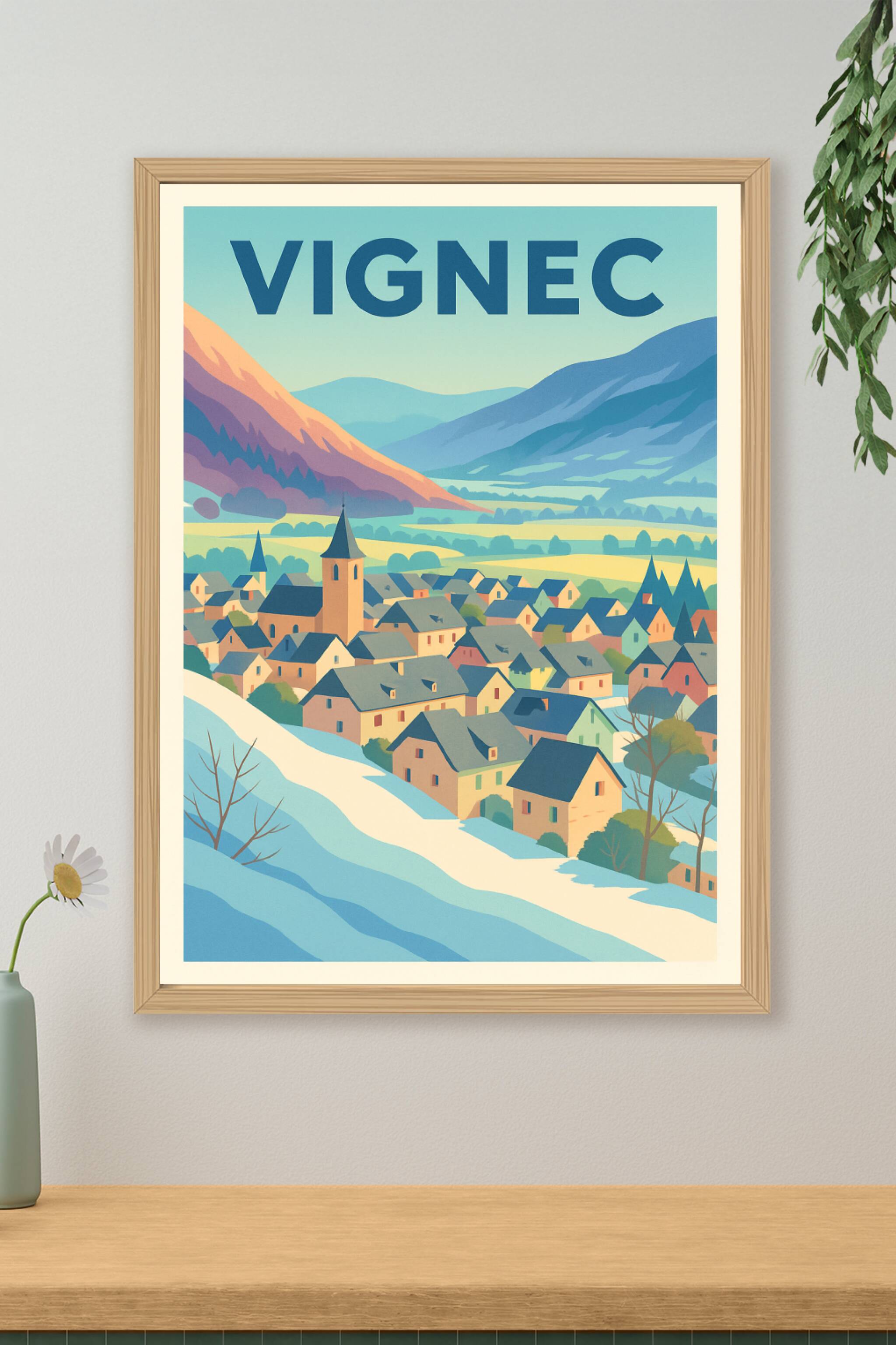 Affiche de Vignec - Charme paisible des montagnes