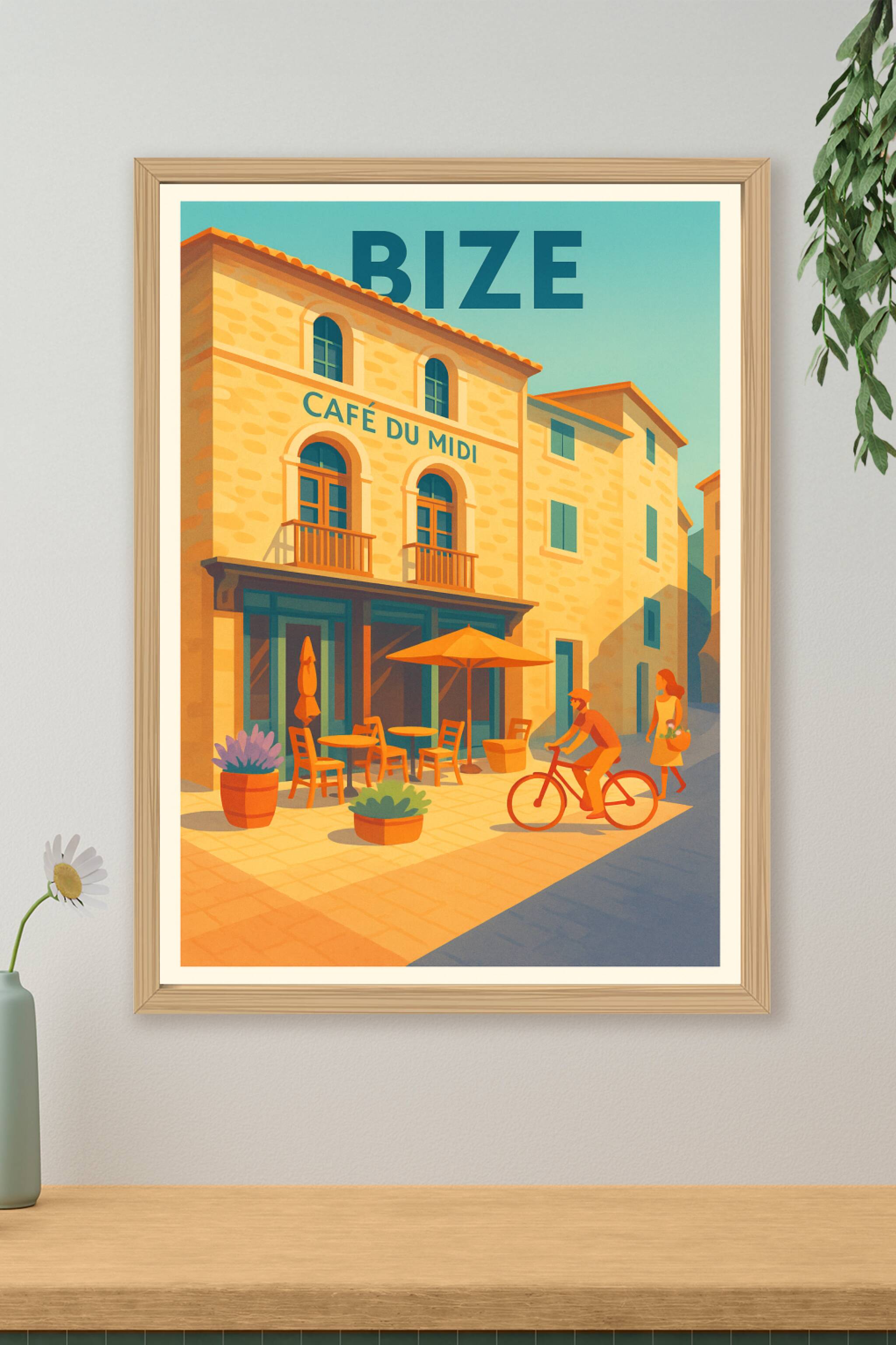 Affiche de Bize - Ambiance chaleureuse au Café du Midi