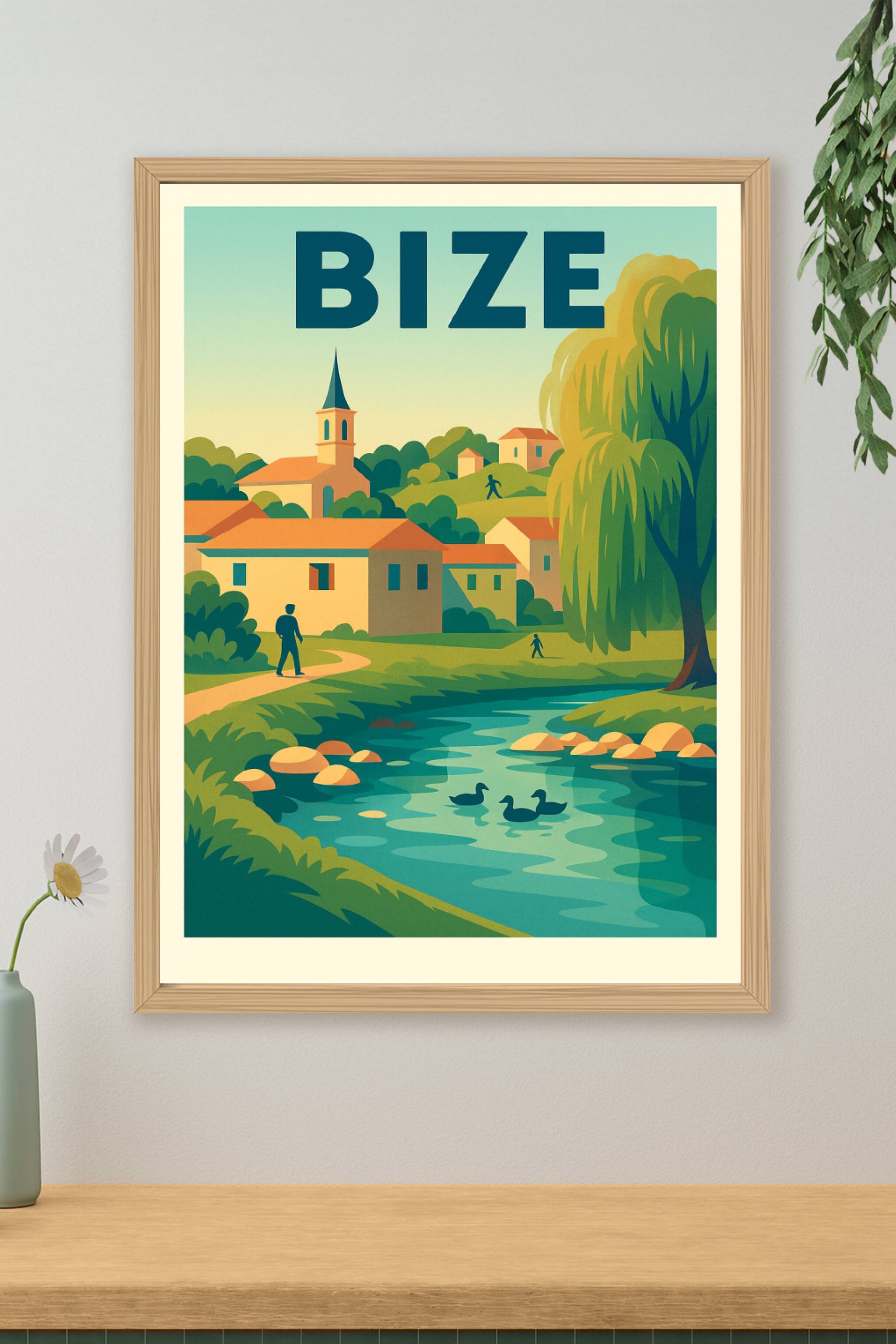 Affiche de Bize - Charme bucolique et sérénité rurale