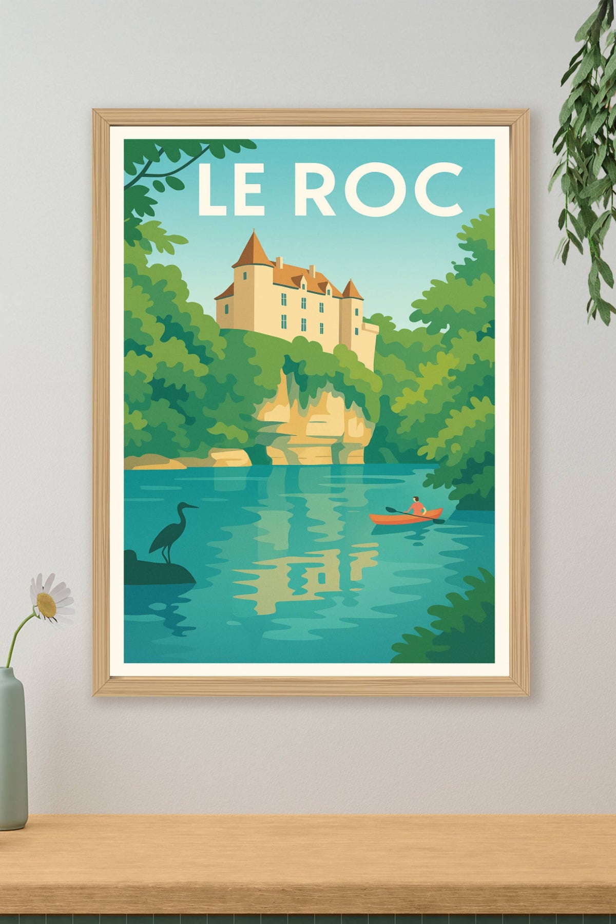 Affiche Le Roc — Sérénité et Nature au Château · poster d'art de Le Roc