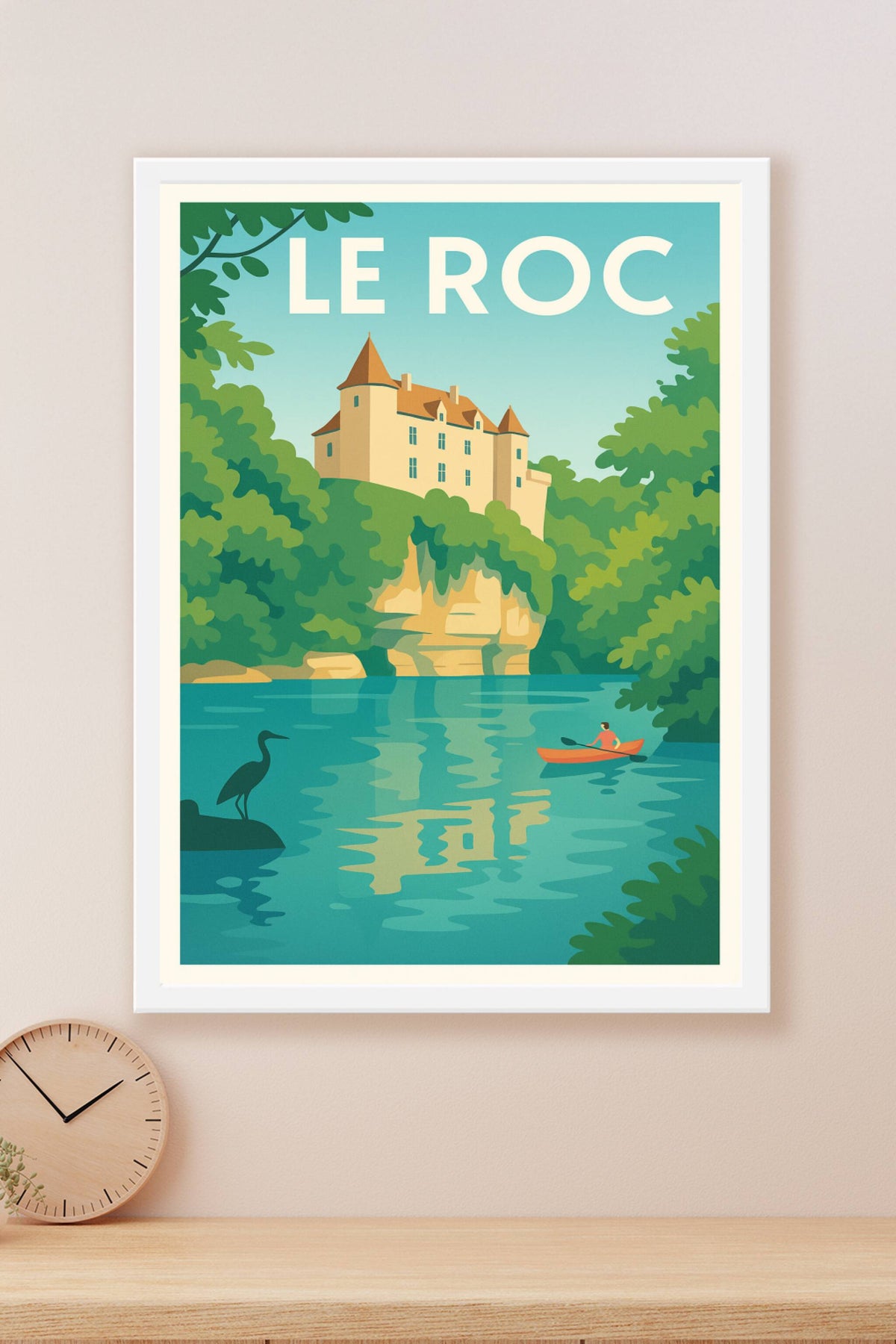 Affiche Le Roc — Sérénité et Nature au Château · poster d'art de Le Roc