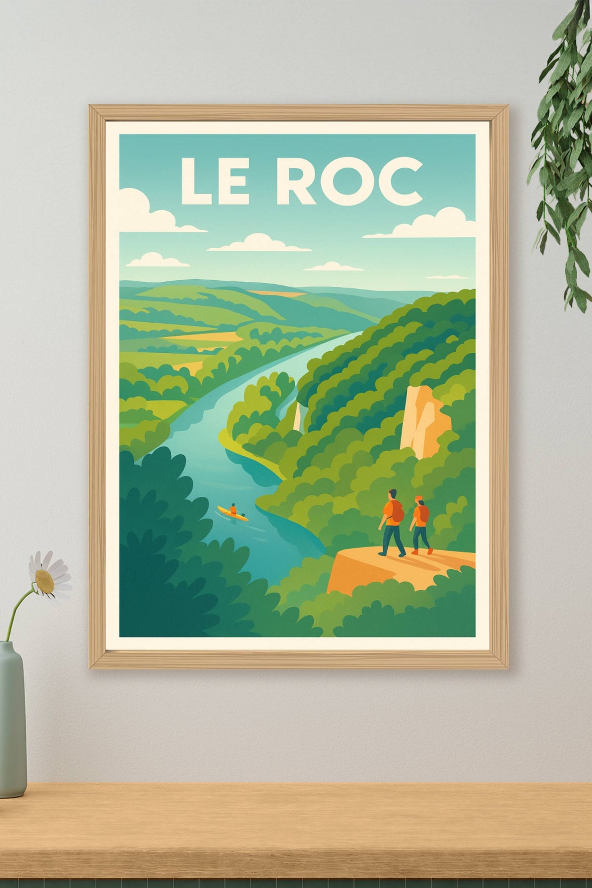 Affiche Le Roc — Évasion nature et panoramas grandioses · poster d'art de Le Roc