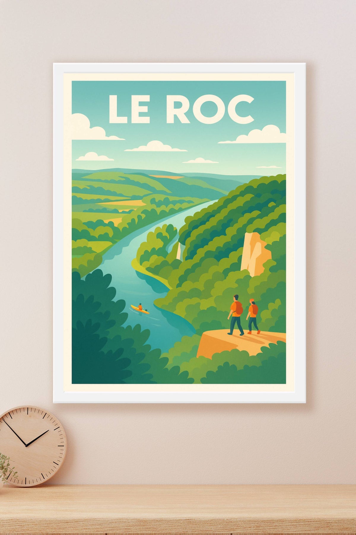 Affiche Le Roc — Évasion nature et panoramas grandioses · poster d'art de Le Roc