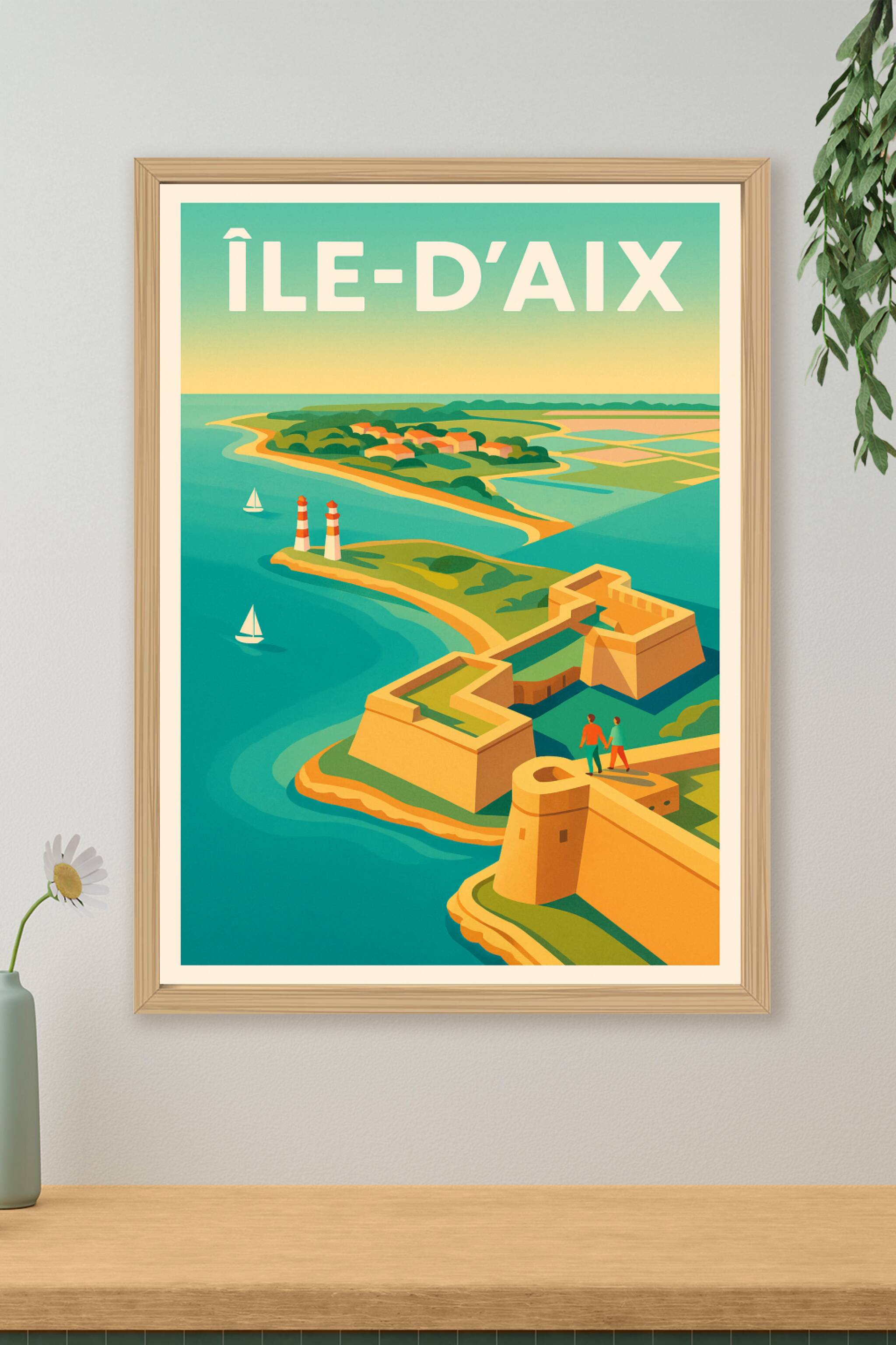 Affiche de Île-d'Aix - Charme et Sérénité Insulaire