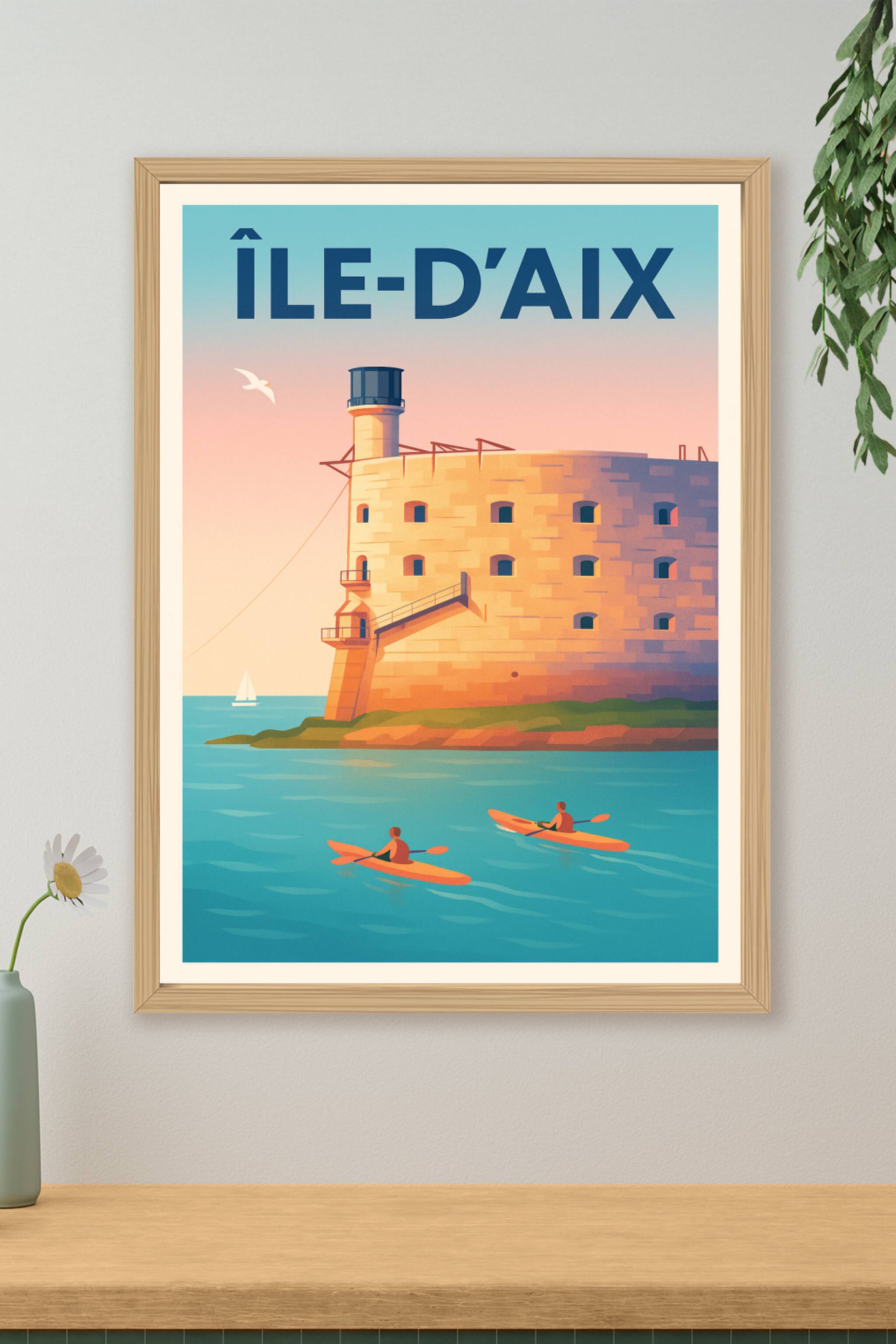 Affiche de Île-d'Aix - Évasion nautique et patrimoine maritime