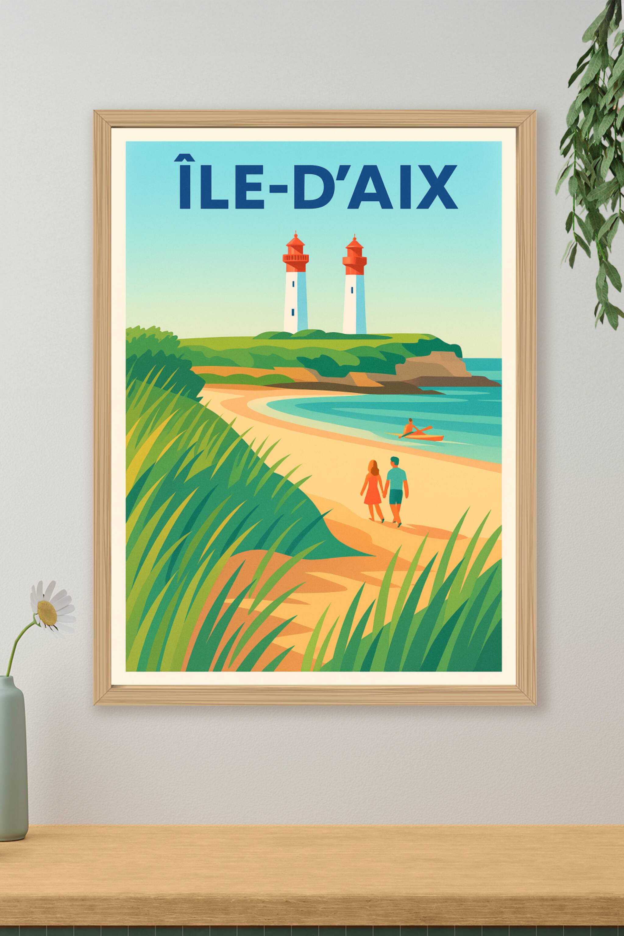 Affiche de Île-d'Aix - Escapade maritime et romantique