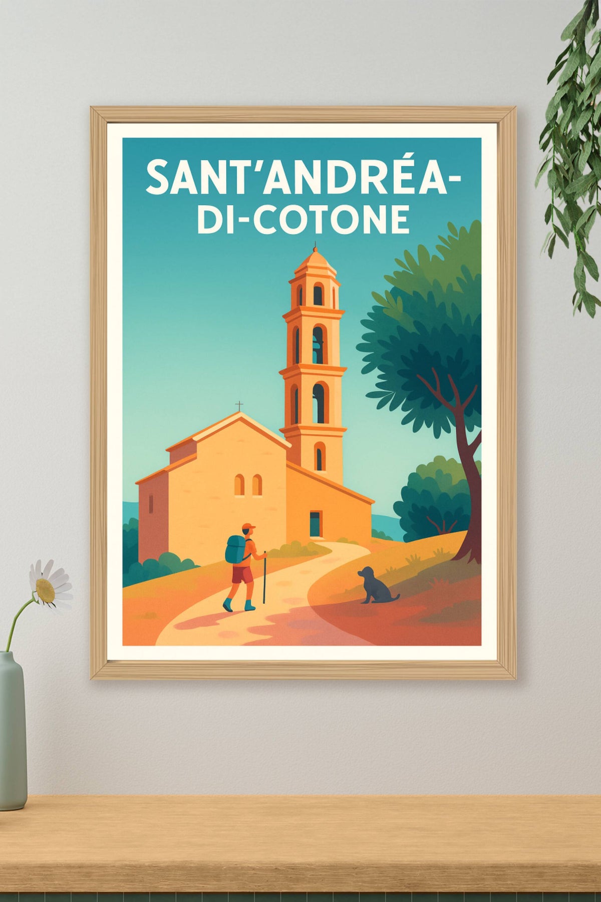 Affiche Sant'Andréa-di-Cotone — Exploration paisible en pleine nature · poster d'art de Sant'Andréa-di-Cotone