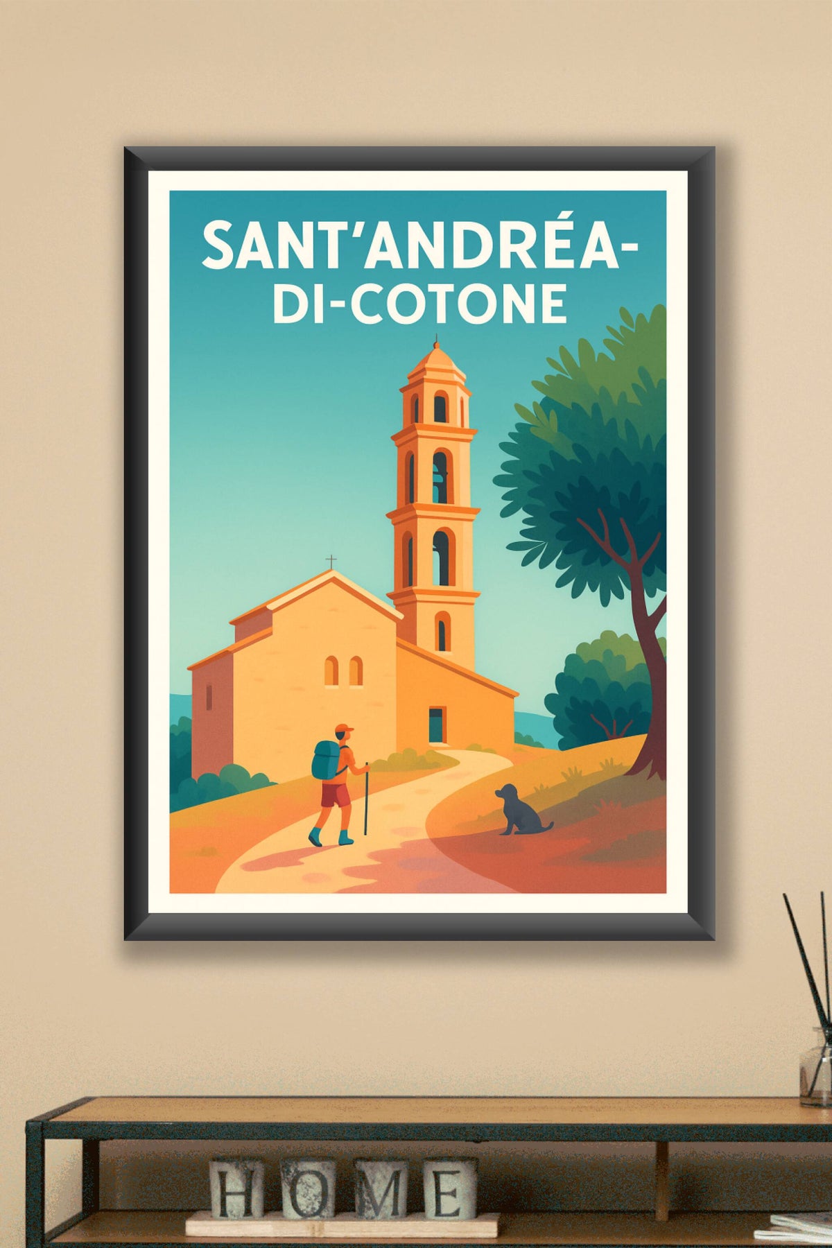 Affiche Sant'Andréa-di-Cotone — Exploration paisible en pleine nature · poster d'art de Sant'Andréa-di-Cotone