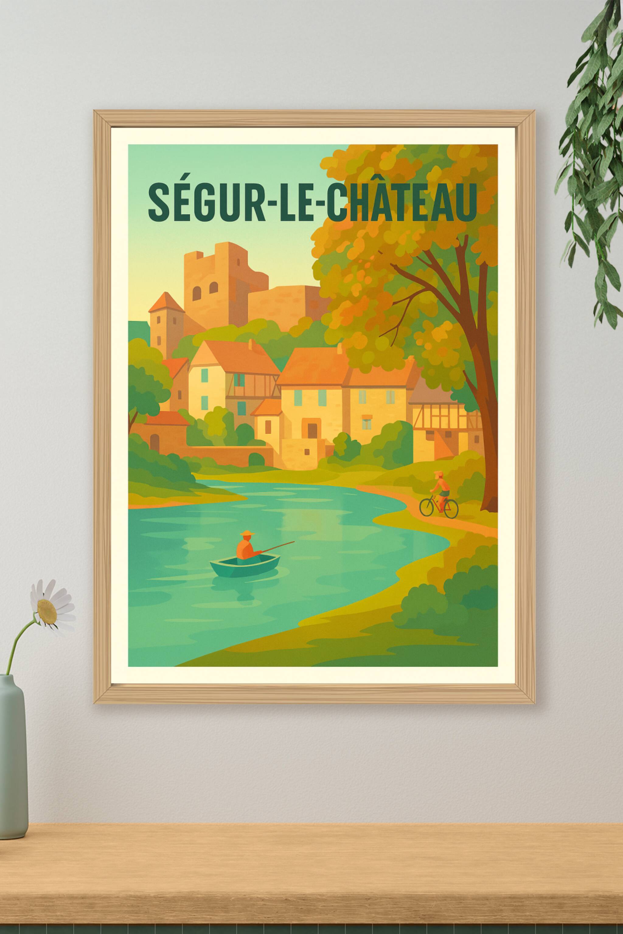 Affiche de Ségur-le-Château - Un havre de paix médiéval en Nouvelle-Aquitaine