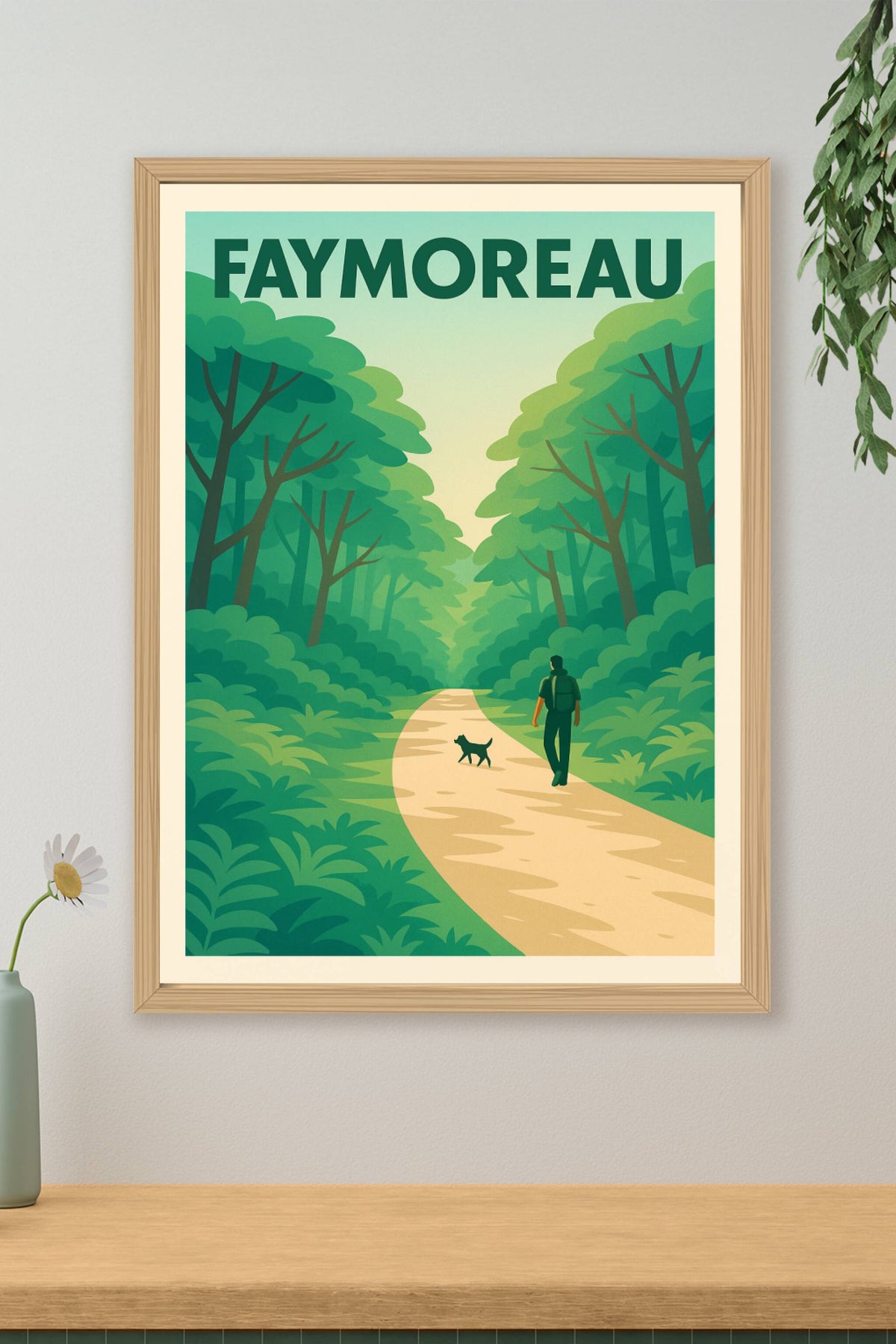 Affiche Faymoreau — Balade nature au cœur de la forêt · poster d'art de Faymoreau