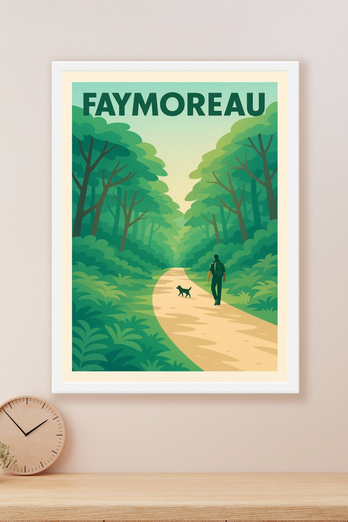 Affiche Faymoreau — Balade nature au cœur de la forêt · poster d'art de Faymoreau