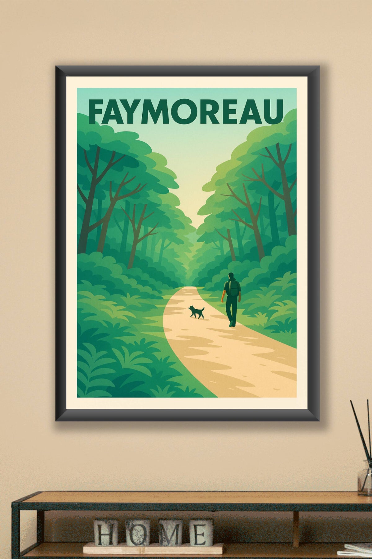 Affiche Faymoreau — Balade nature au cœur de la forêt · poster d'art de Faymoreau