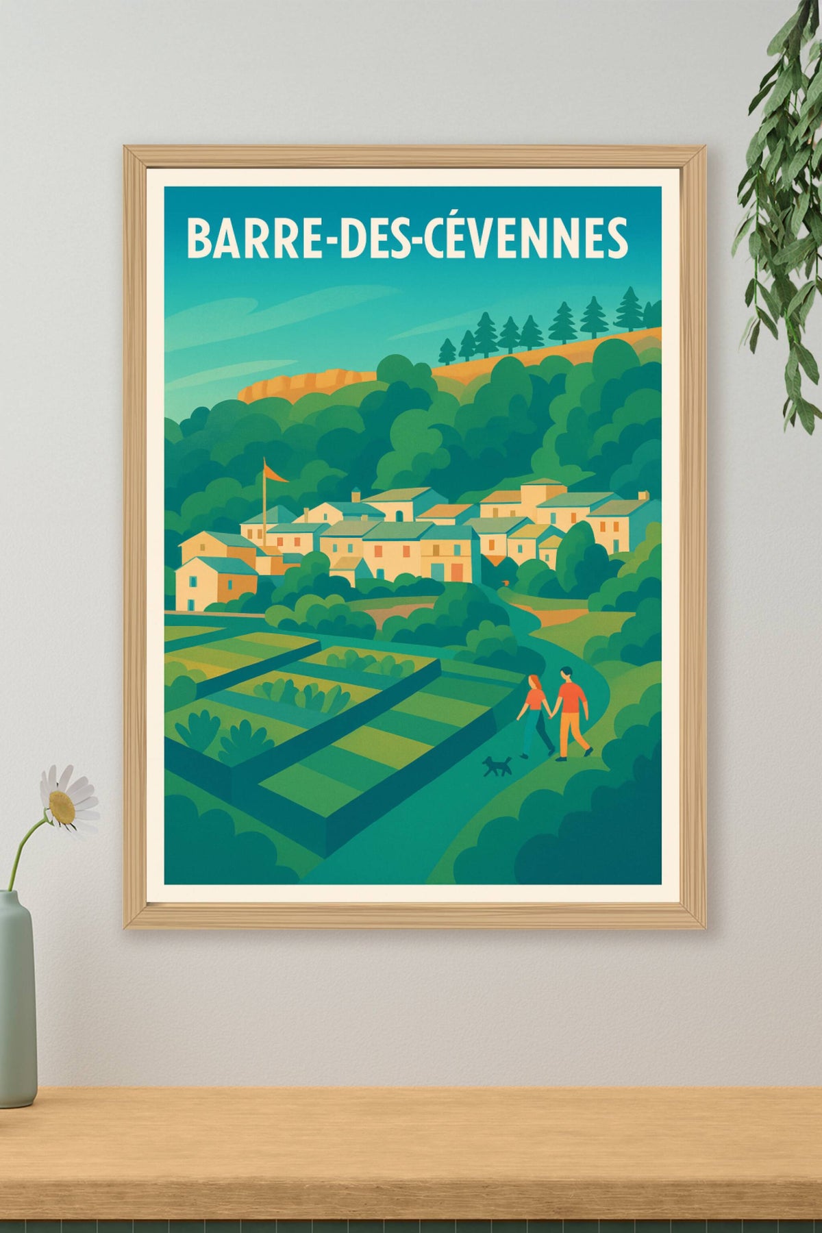 Affiche Barre-des-Cévennes — Immersion bucolique au cœur des Cévennes · poster d'art de Barre-des-Cévennes