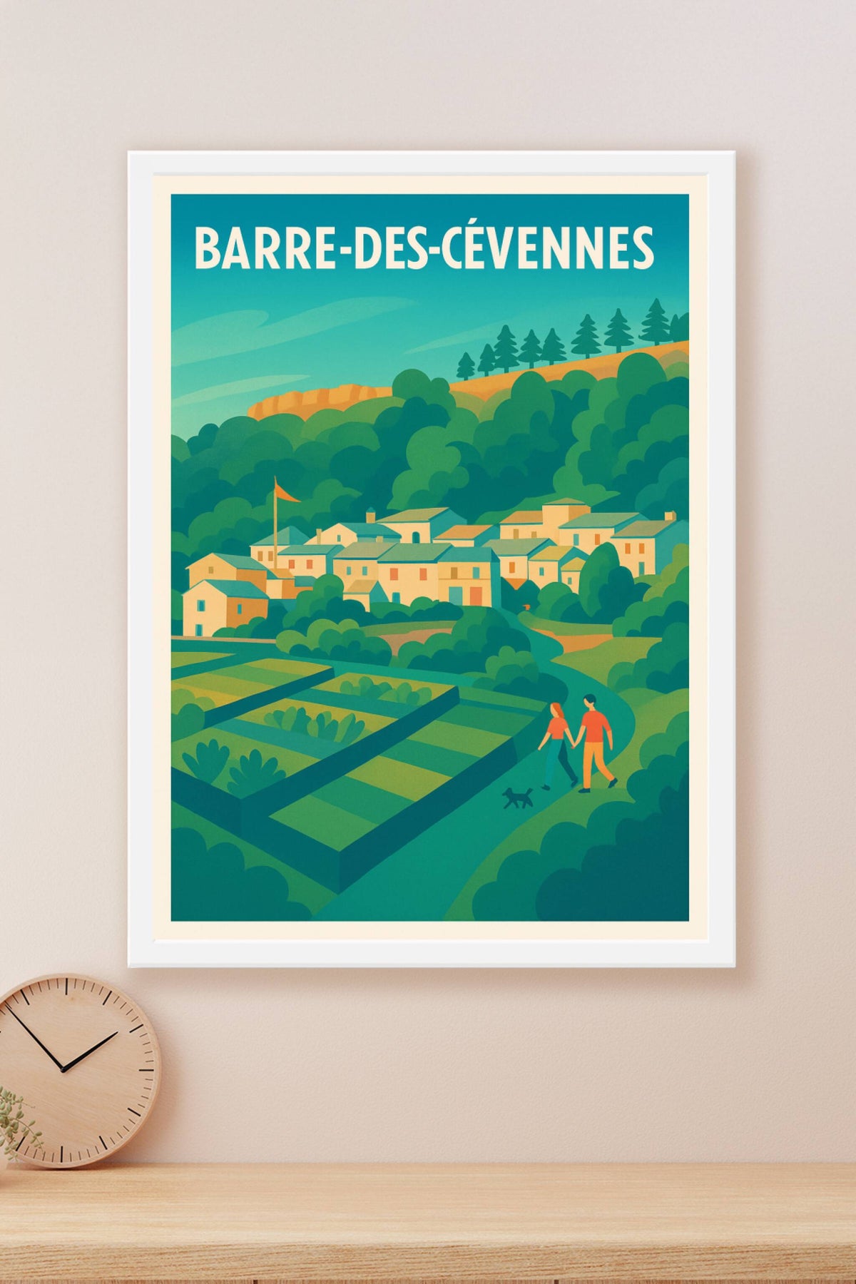 Affiche Barre-des-Cévennes — Immersion bucolique au cœur des Cévennes · poster d'art de Barre-des-Cévennes