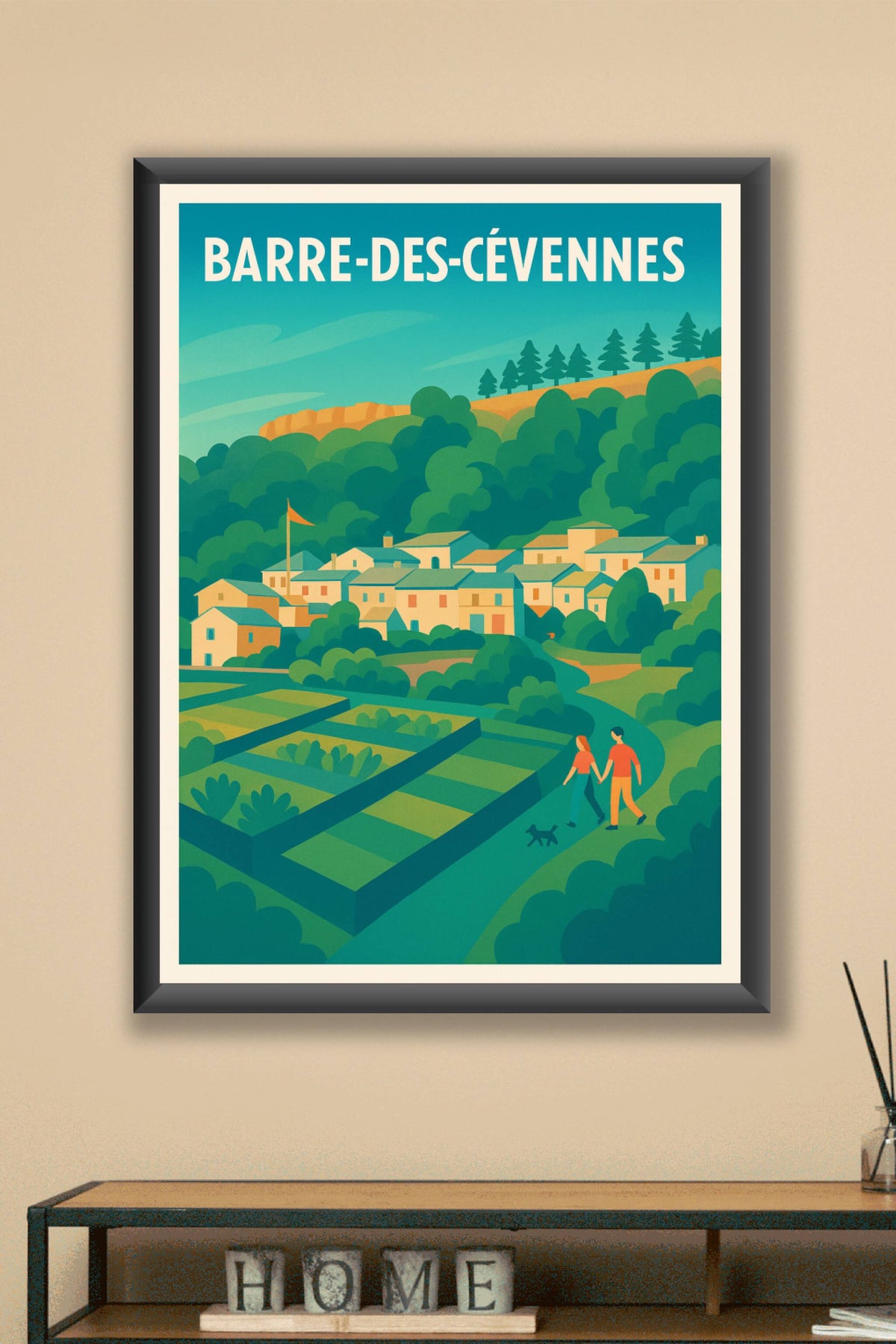 Affiche Barre-des-Cévennes — Immersion bucolique au cœur des Cévennes · poster d'art de Barre-des-Cévennes