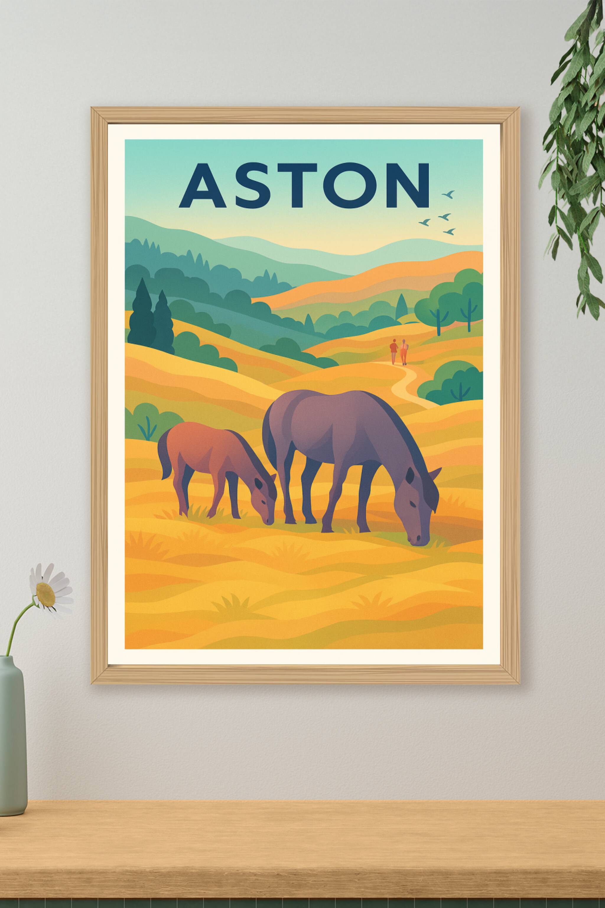 Affiche de Aston - Sérénité champêtre et nature préservée
