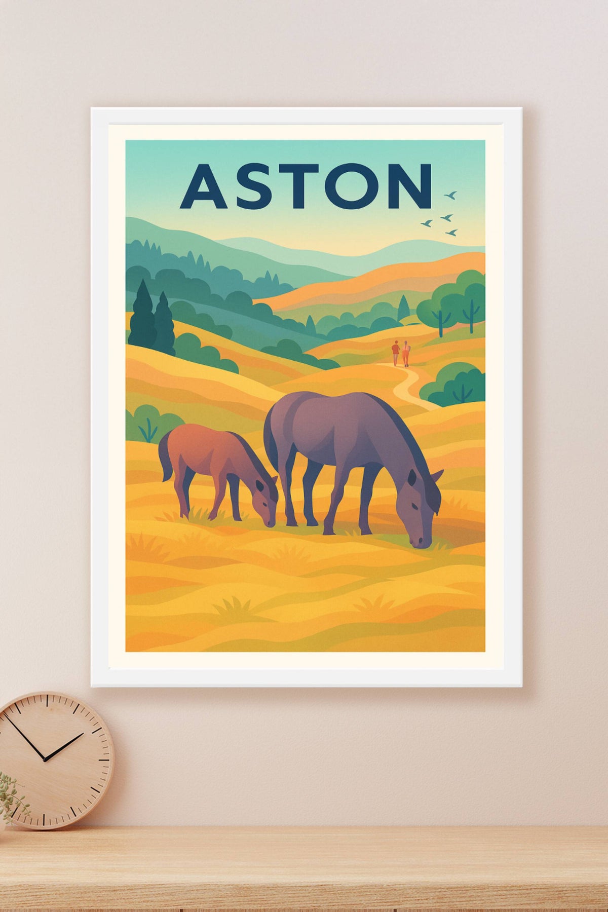 Affiche Aston — Sérénité champêtre et nature préservée · poster d'art de Aston