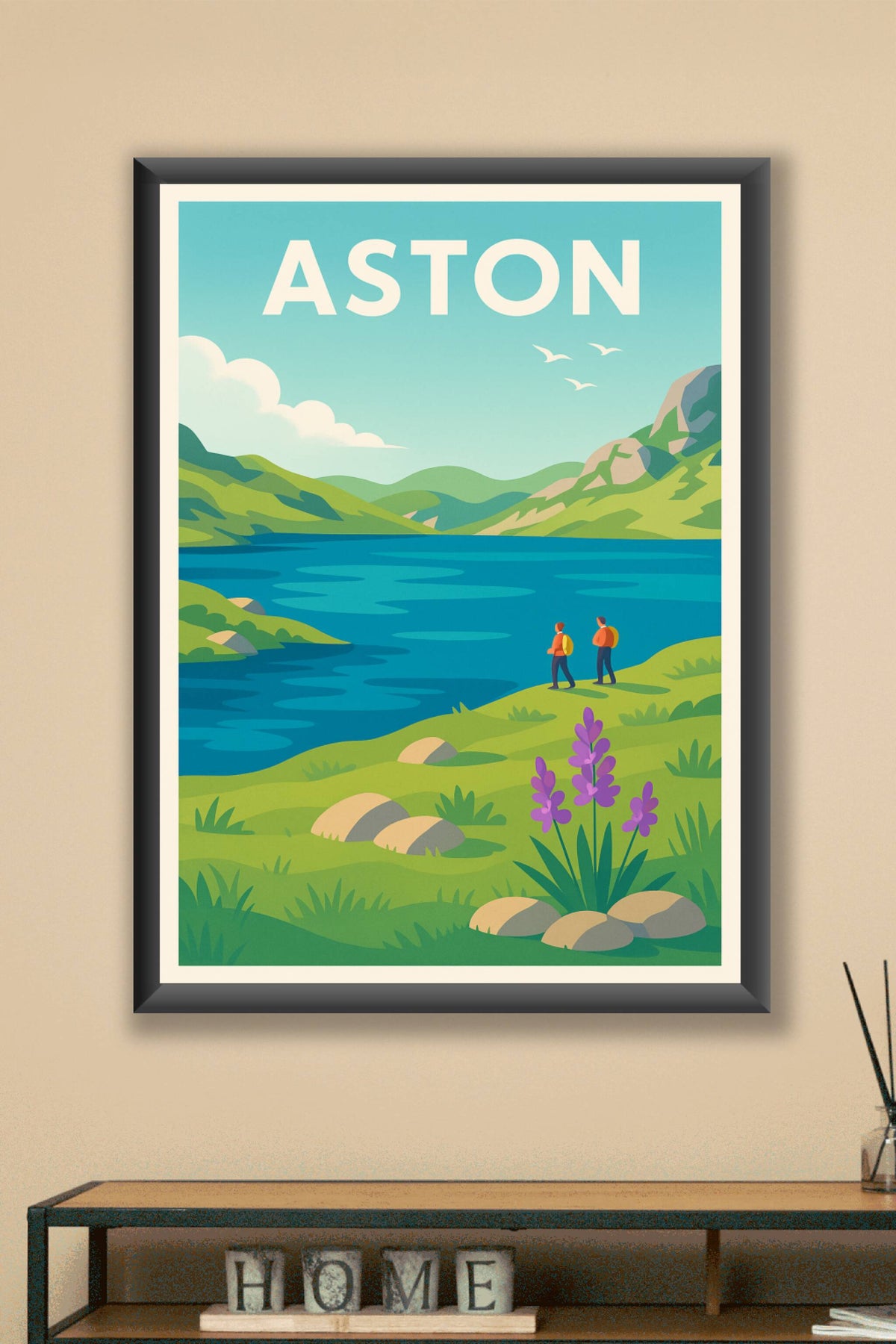 Affiche Aston — Évasion et nature préservée · poster d'art de Aston