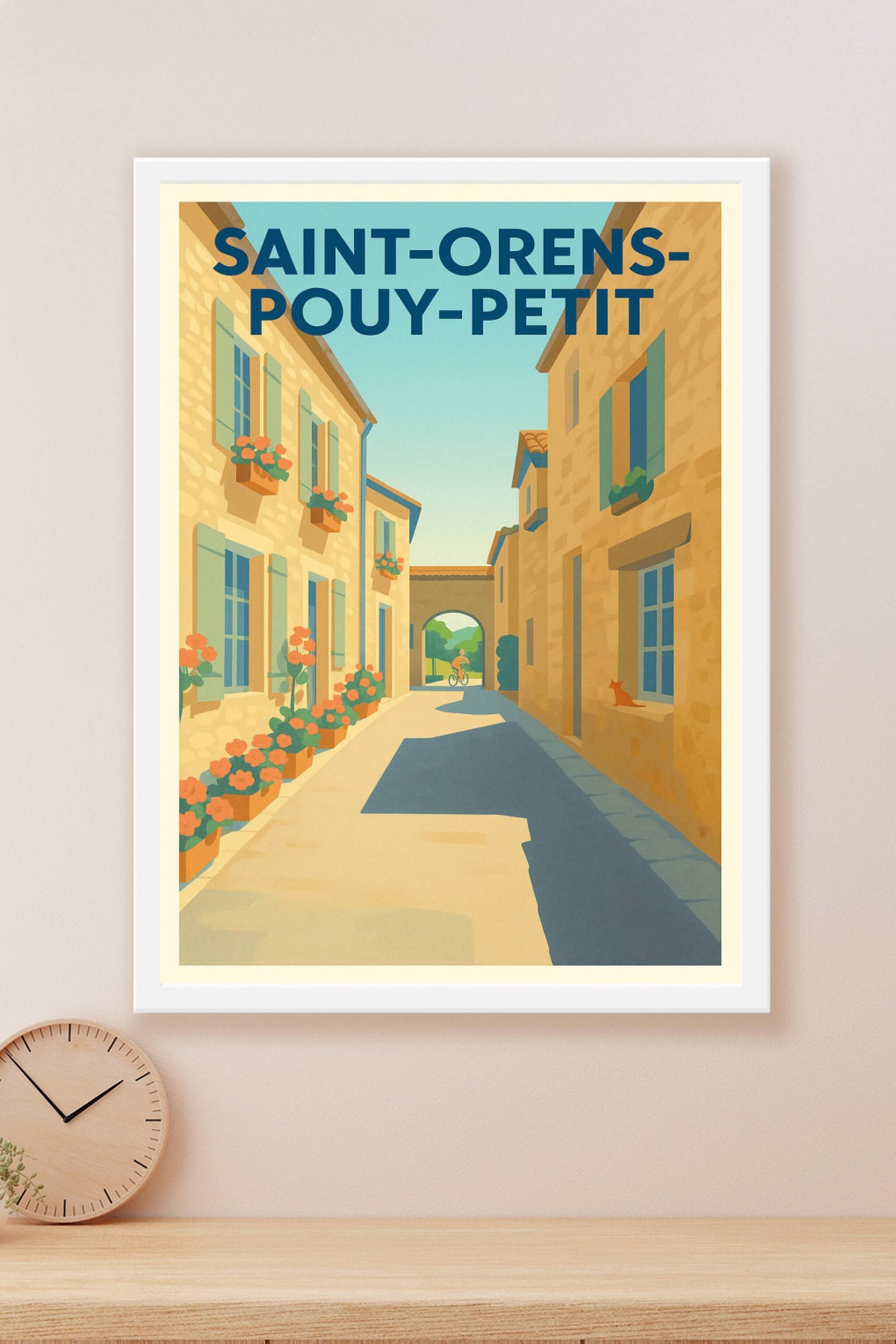 Affiche Saint-Orens-Pouy-Petit — Douceur de village bercée par le soleil · poster d'art de Saint-Orens-Pouy-Petit