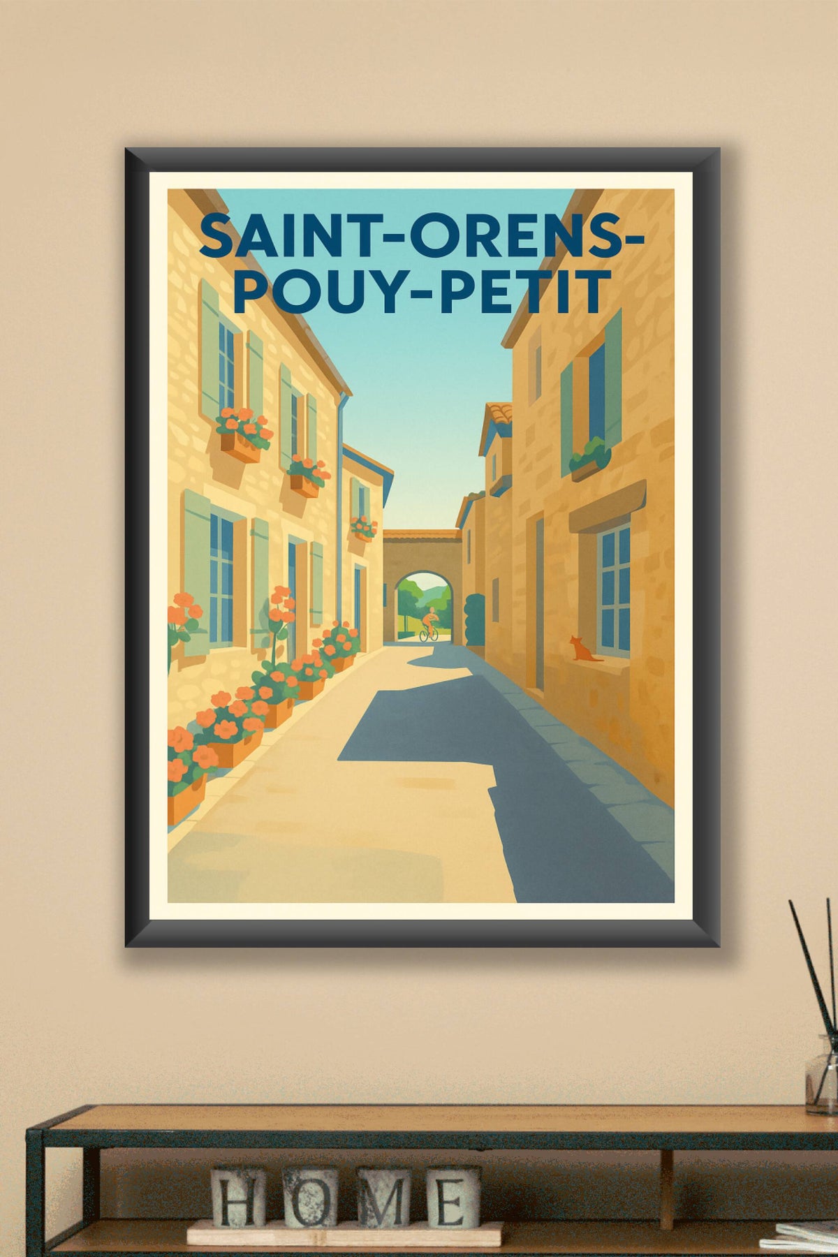Affiche Saint-Orens-Pouy-Petit — Douceur de village bercée par le soleil · poster d'art de Saint-Orens-Pouy-Petit