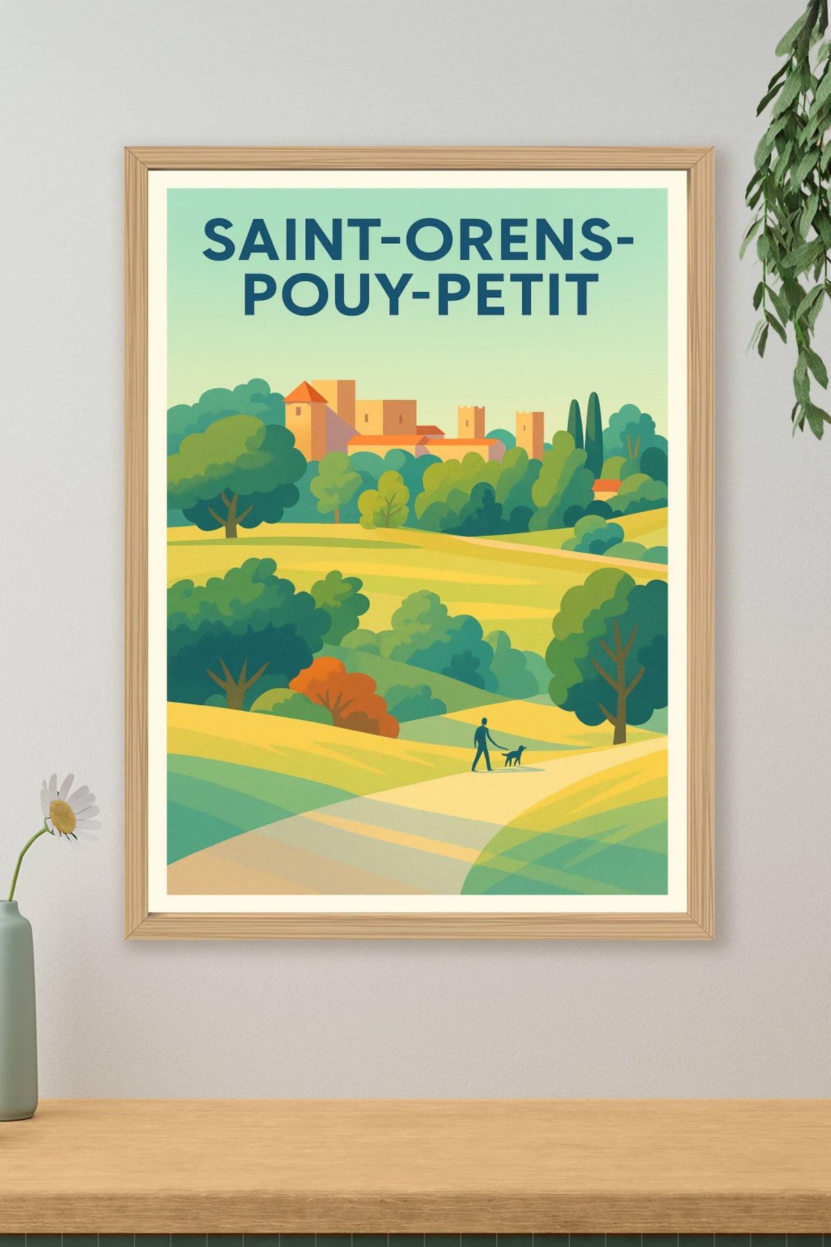 Affiche Saint-Orens-Pouy-Petit — Évasion bucolique et sérénité campagnarde · poster d'art de Saint-Orens-Pouy-Petit