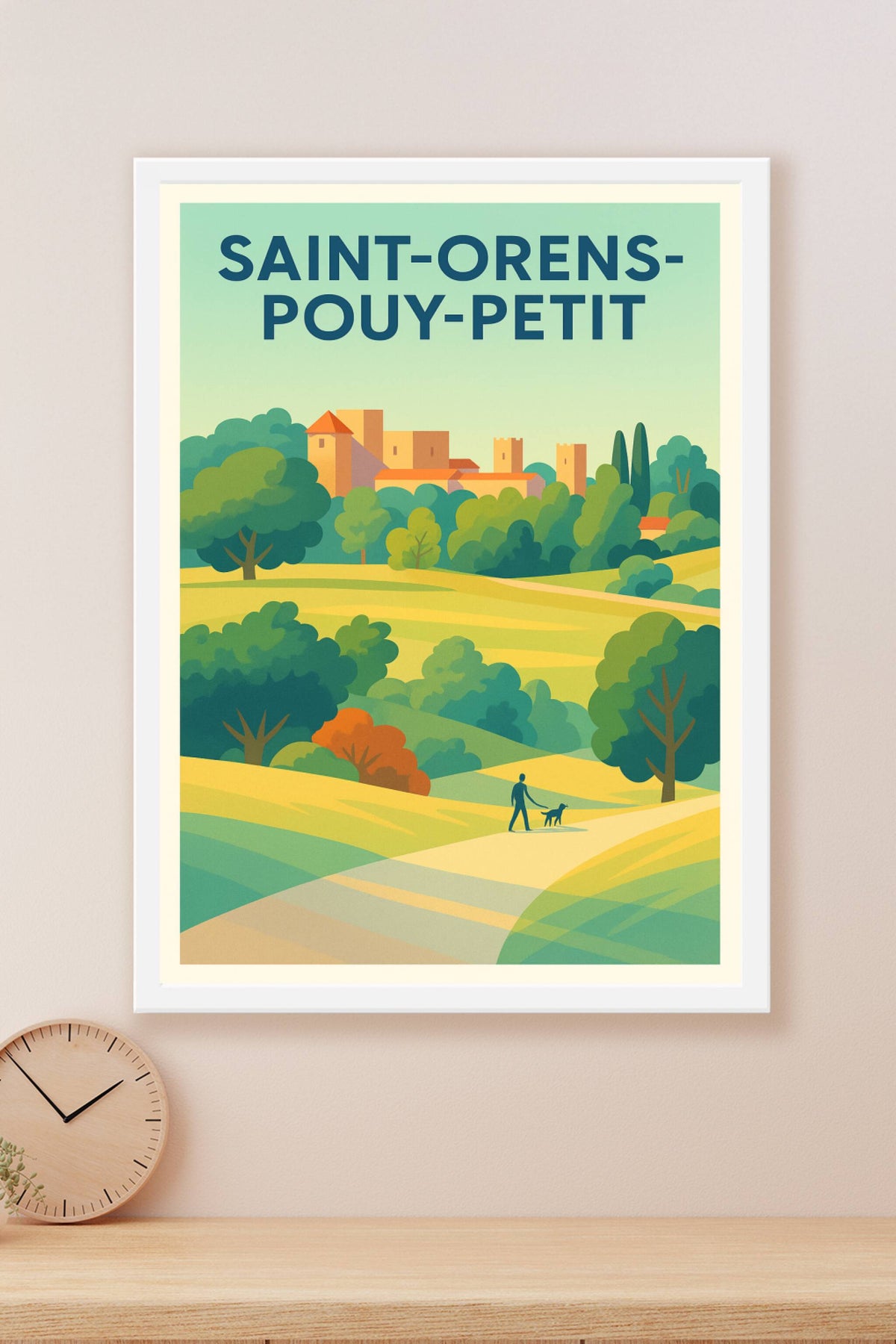 Affiche Saint-Orens-Pouy-Petit — Évasion bucolique et sérénité campagnarde · poster d'art de Saint-Orens-Pouy-Petit