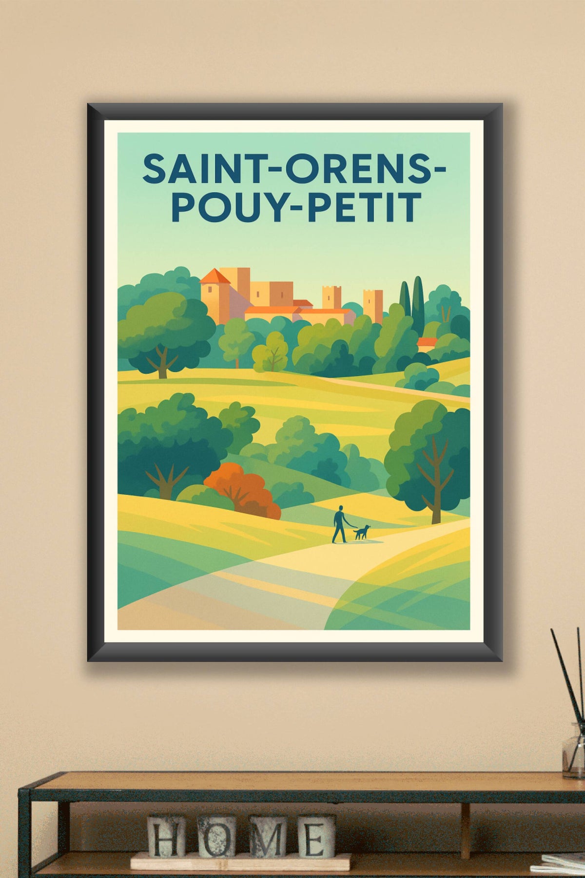 Affiche Saint-Orens-Pouy-Petit — Évasion bucolique et sérénité campagnarde · poster d'art de Saint-Orens-Pouy-Petit