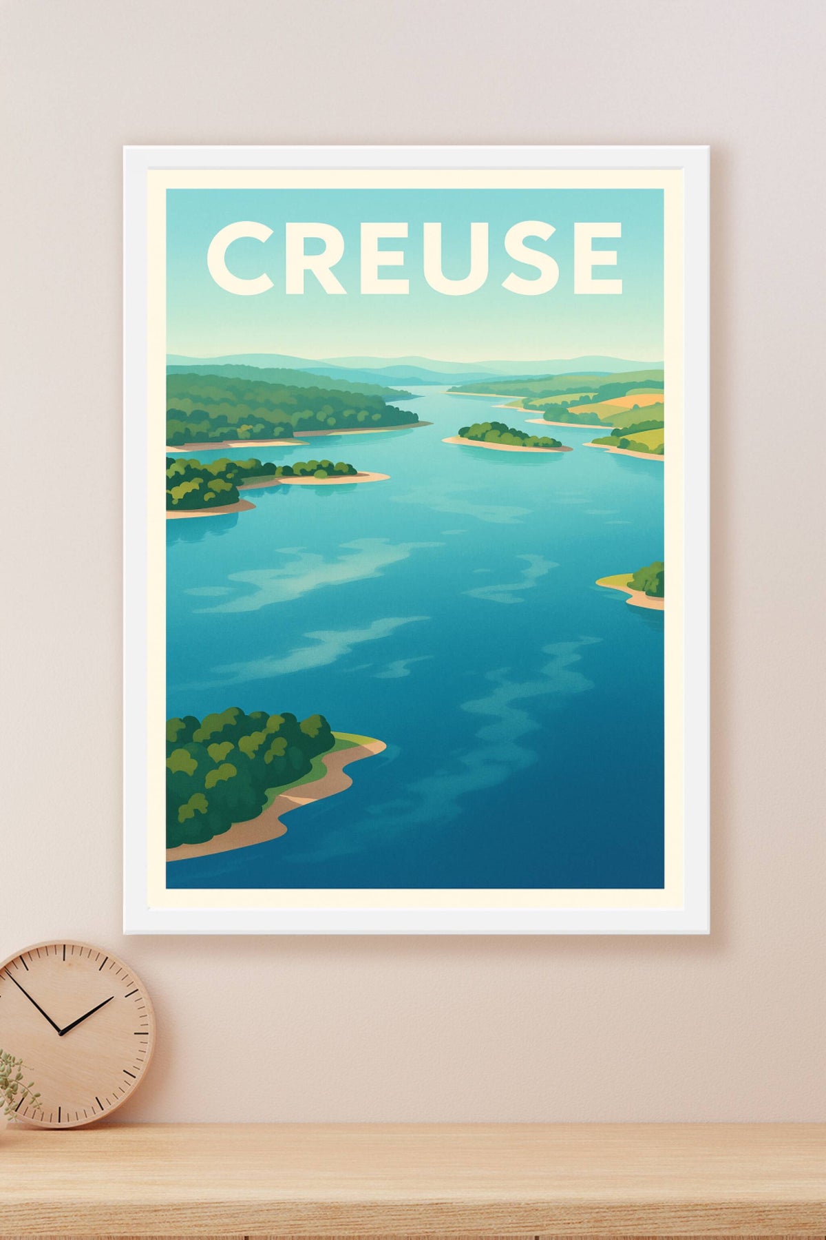 Affiche Creuse — Évasion au fil de l'eau · poster d'art de Creuse