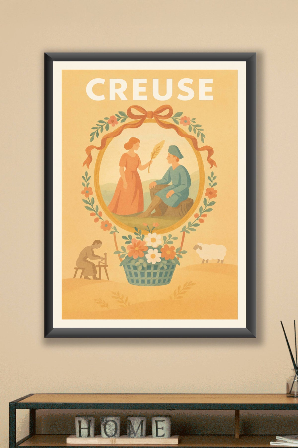 Affiche Creuse — Douceur et tradition champêtre · poster d'art de Creuse