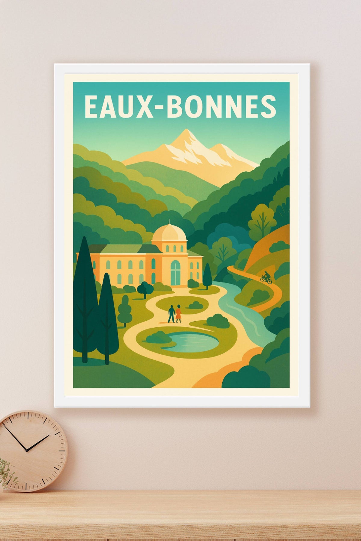 Affiche Eaux-Bonnes — Évasion nature au cœur des Pyrénées · poster d'art de Eaux-Bonnes