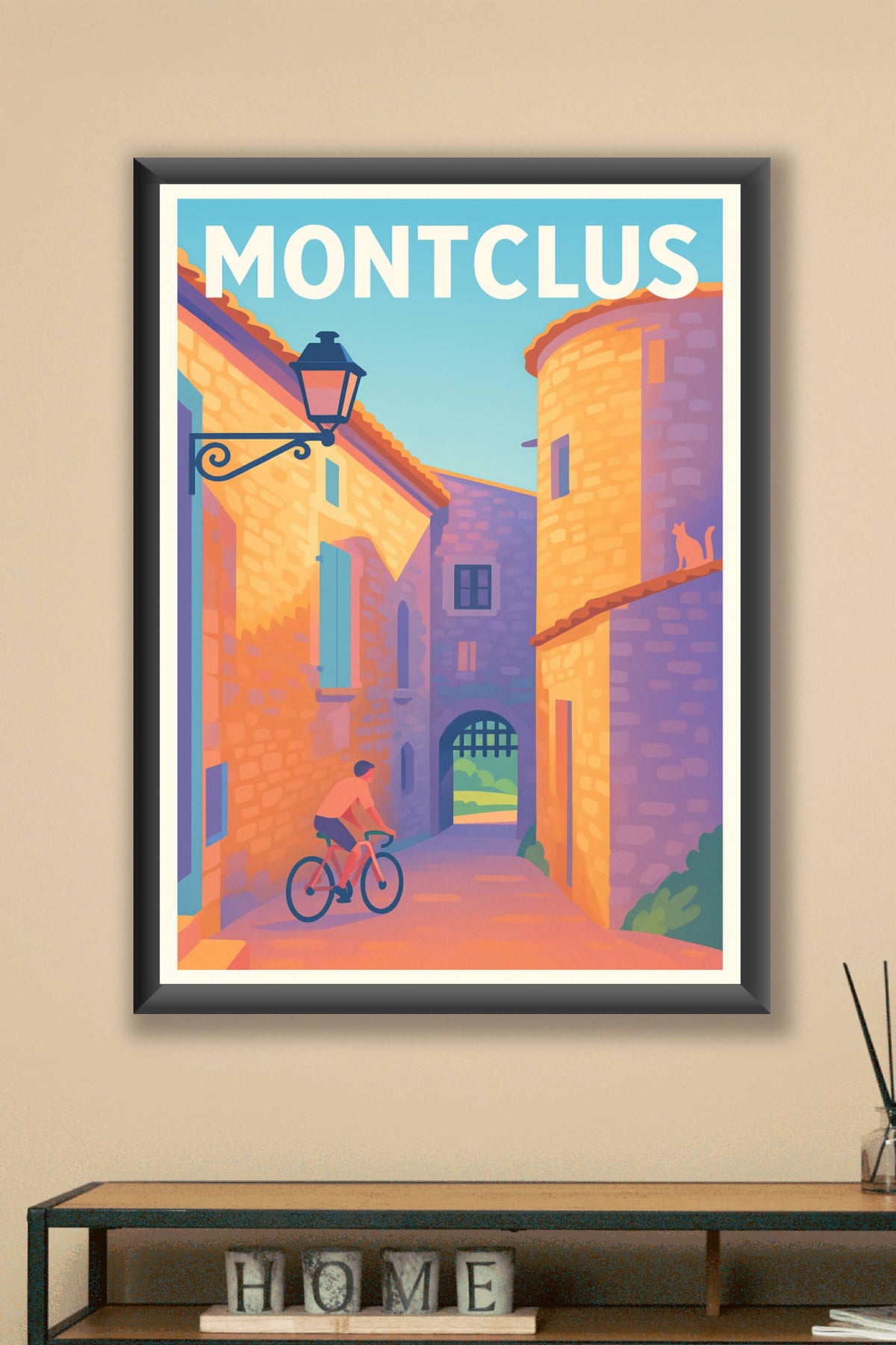 Affiche Montclus — Charme Médiéval en Douceur · poster d'art de Montclus