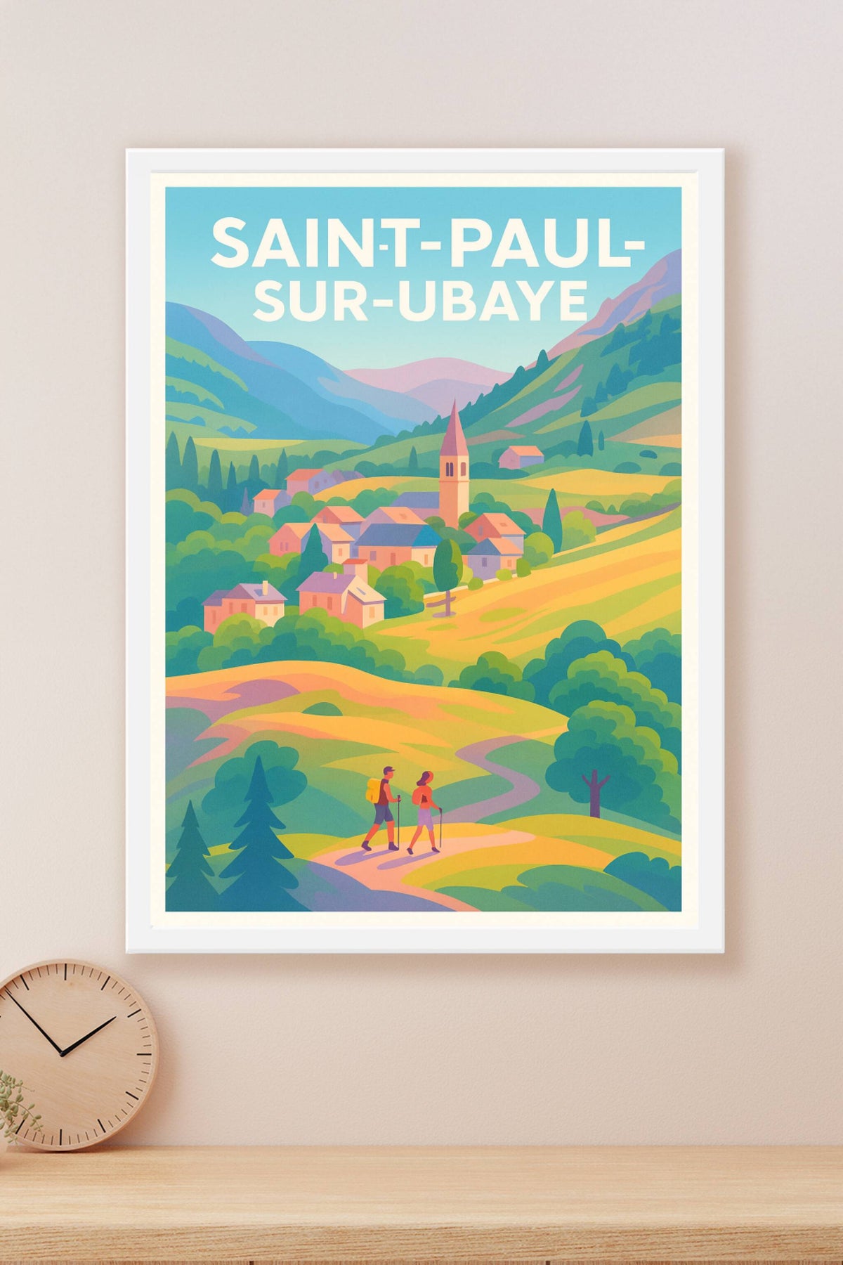 Affiche Saint-Paul-sur-Ubaye — L'évasion nature au cœur des Alpes · poster d'art de Saint-Paul-sur-Ubaye