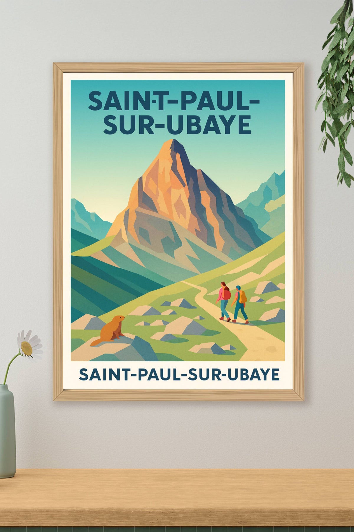 Affiche Saint-Paul-sur-Ubaye — Évasion et nature grandeur alpine · poster d'art de Saint-Paul-sur-Ubaye