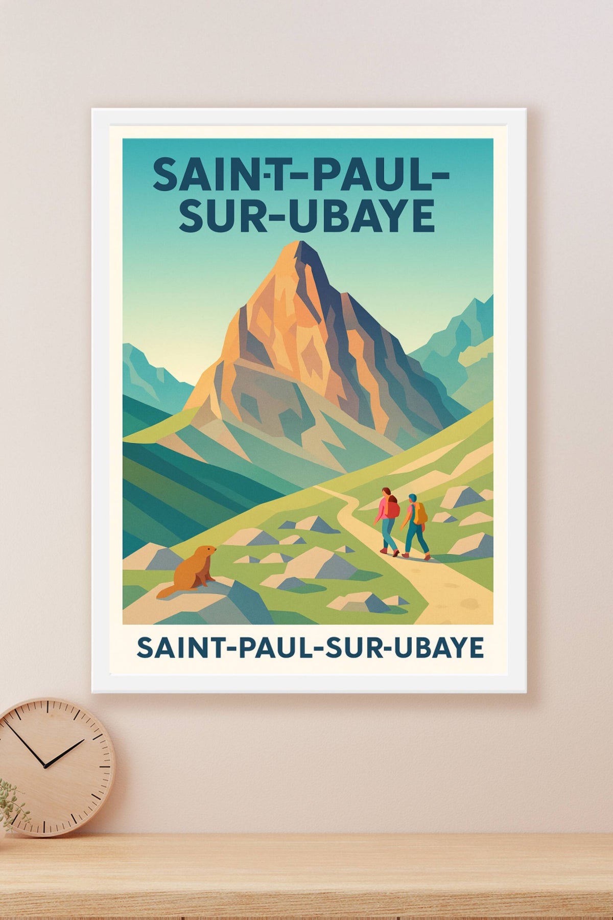 Affiche Saint-Paul-sur-Ubaye — Évasion et nature grandeur alpine · poster d'art de Saint-Paul-sur-Ubaye
