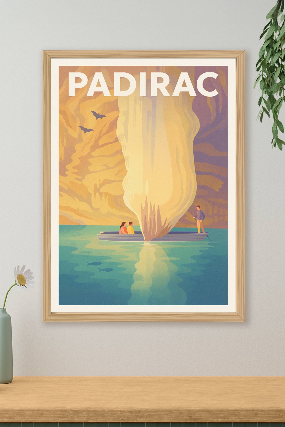 Affiche Padirac — Explorez la merveille souterraine · poster d'art de Padirac
