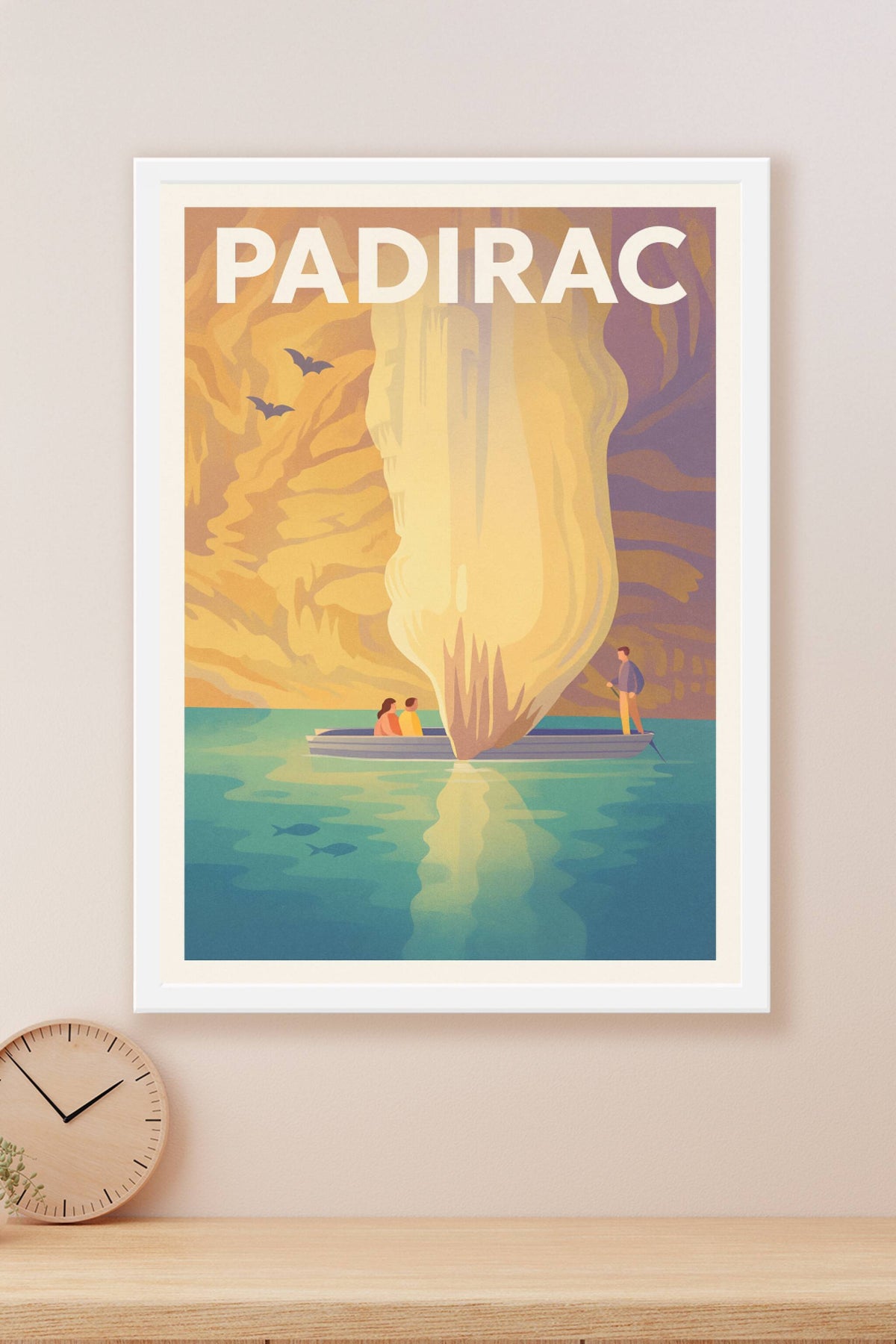 Affiche Padirac — Explorez la merveille souterraine · poster d'art de Padirac