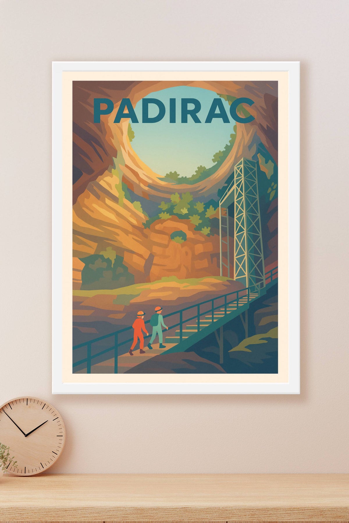 Affiche Padirac — Exploration au cœur de la nature souterraine · poster d'art de Padirac