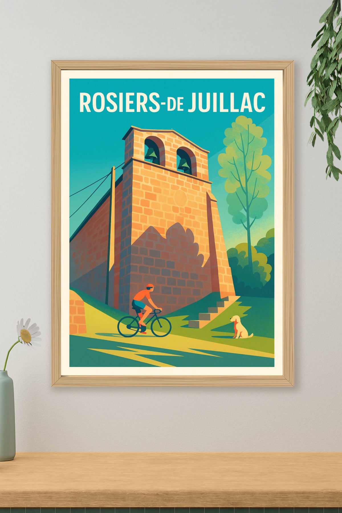 Affiche Rosiers-de-Juillac — L'Escapade Champêtre · poster d'art de Rosiers-de-Juillac