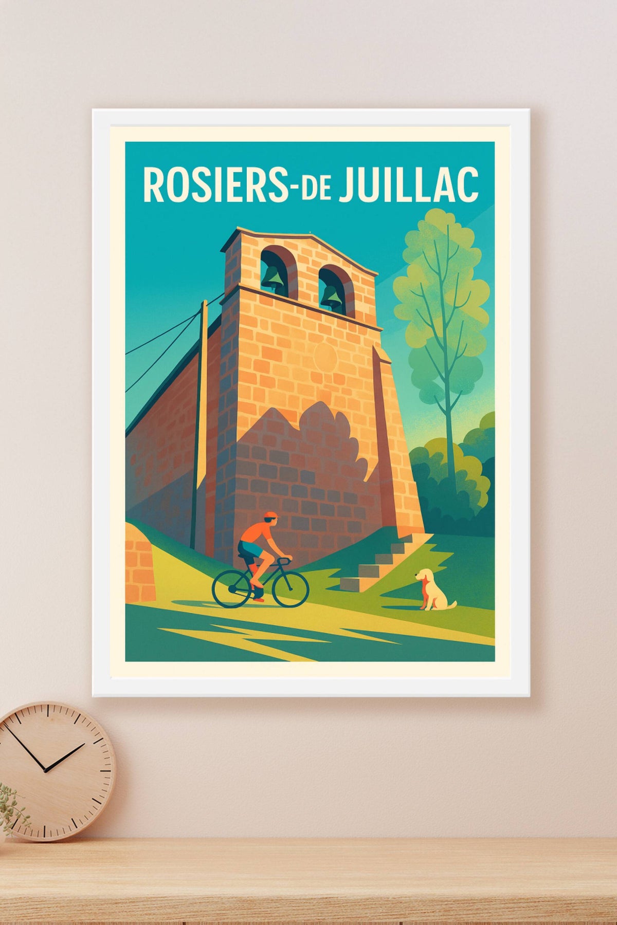 Affiche Rosiers-de-Juillac — L'Escapade Champêtre · poster d'art de Rosiers-de-Juillac