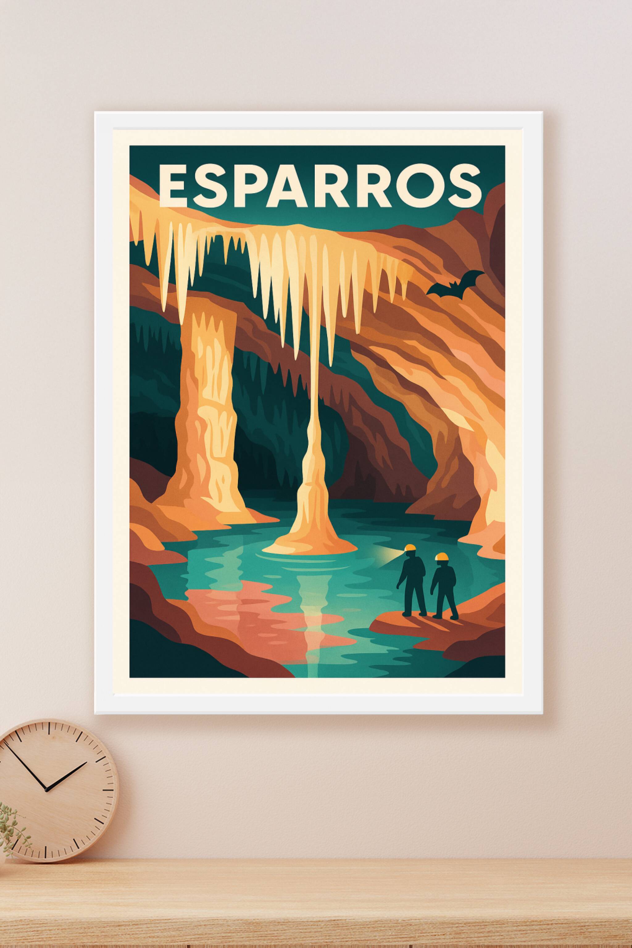 Affiche Esparros — Exploration sous-terraine fascinante · poster d'art de Esparros