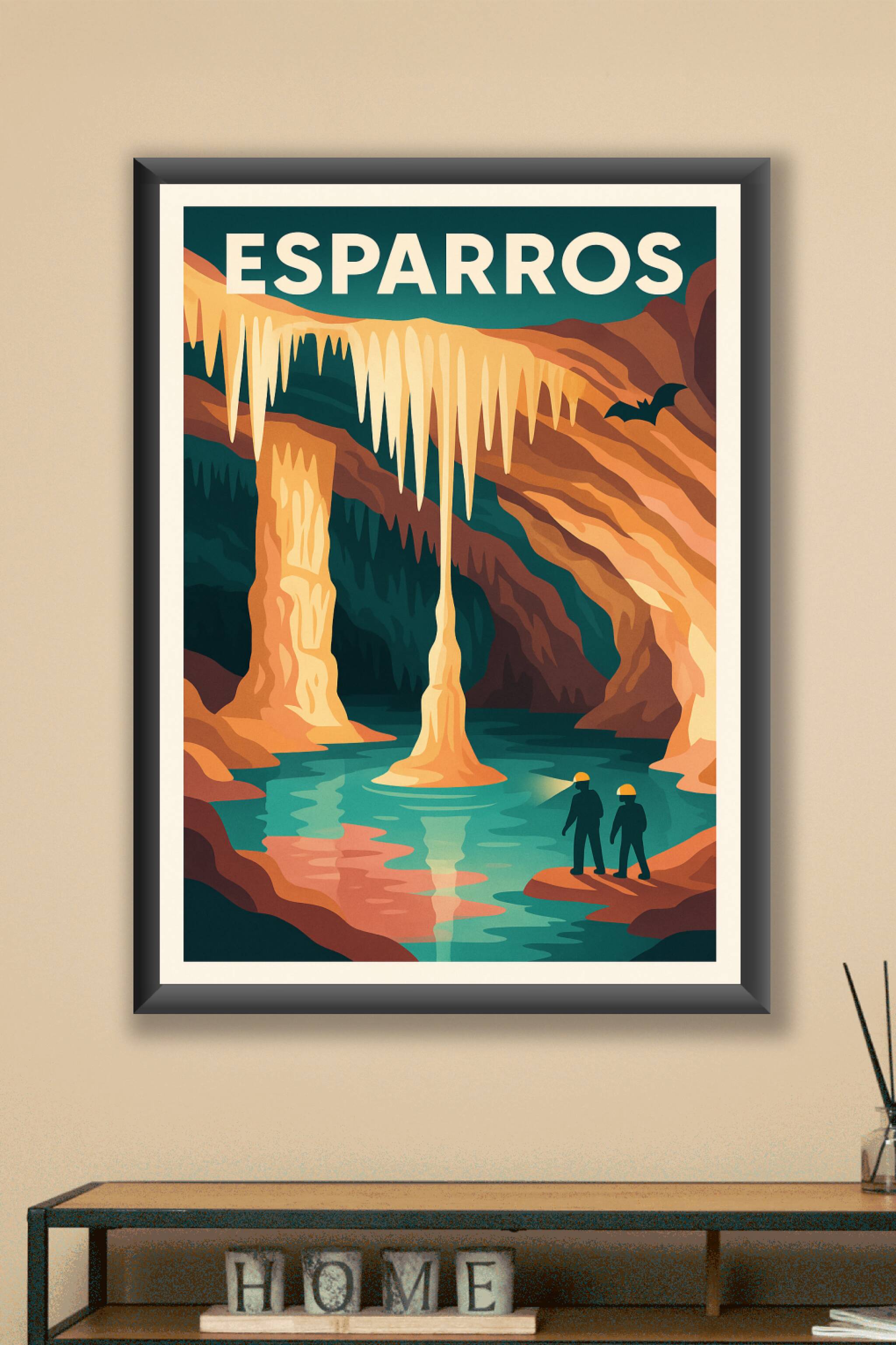 Affiche Esparros — Exploration sous-terraine fascinante · poster d'art de Esparros