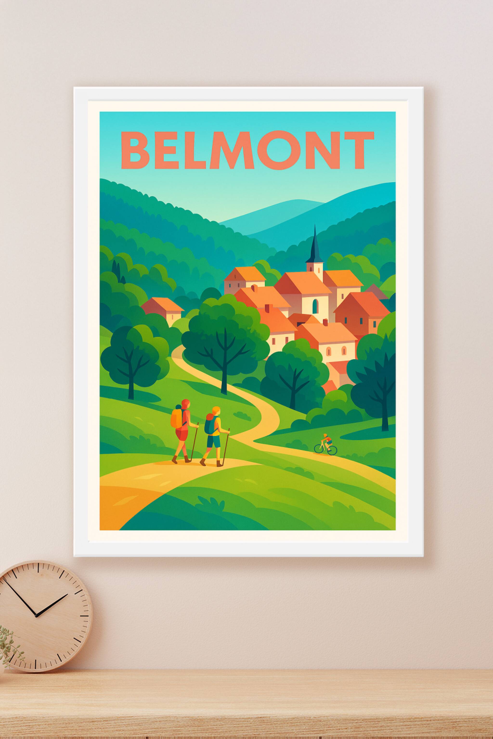 Affiche Belmont — L'évasion au cœur de la nature · poster d'art de Belmont