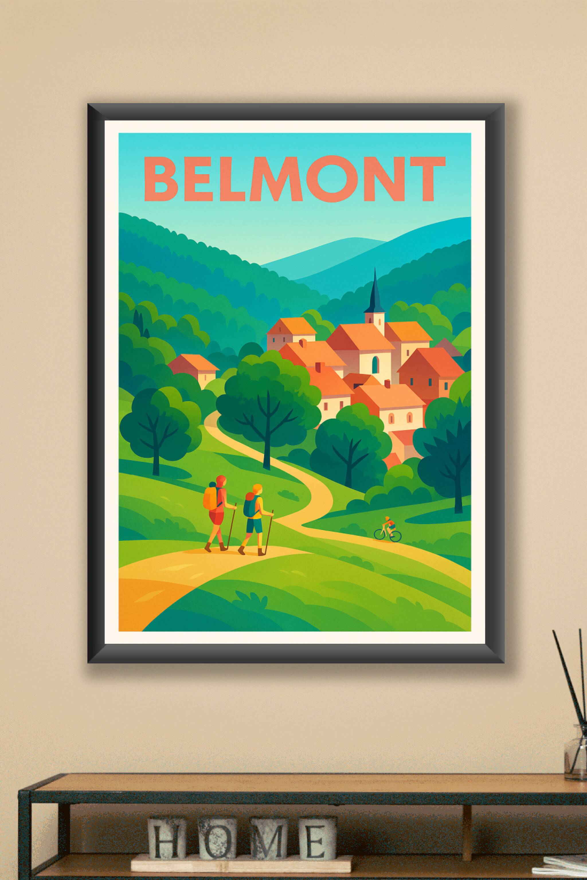 Affiche Belmont — L'évasion au cœur de la nature · poster d'art de Belmont