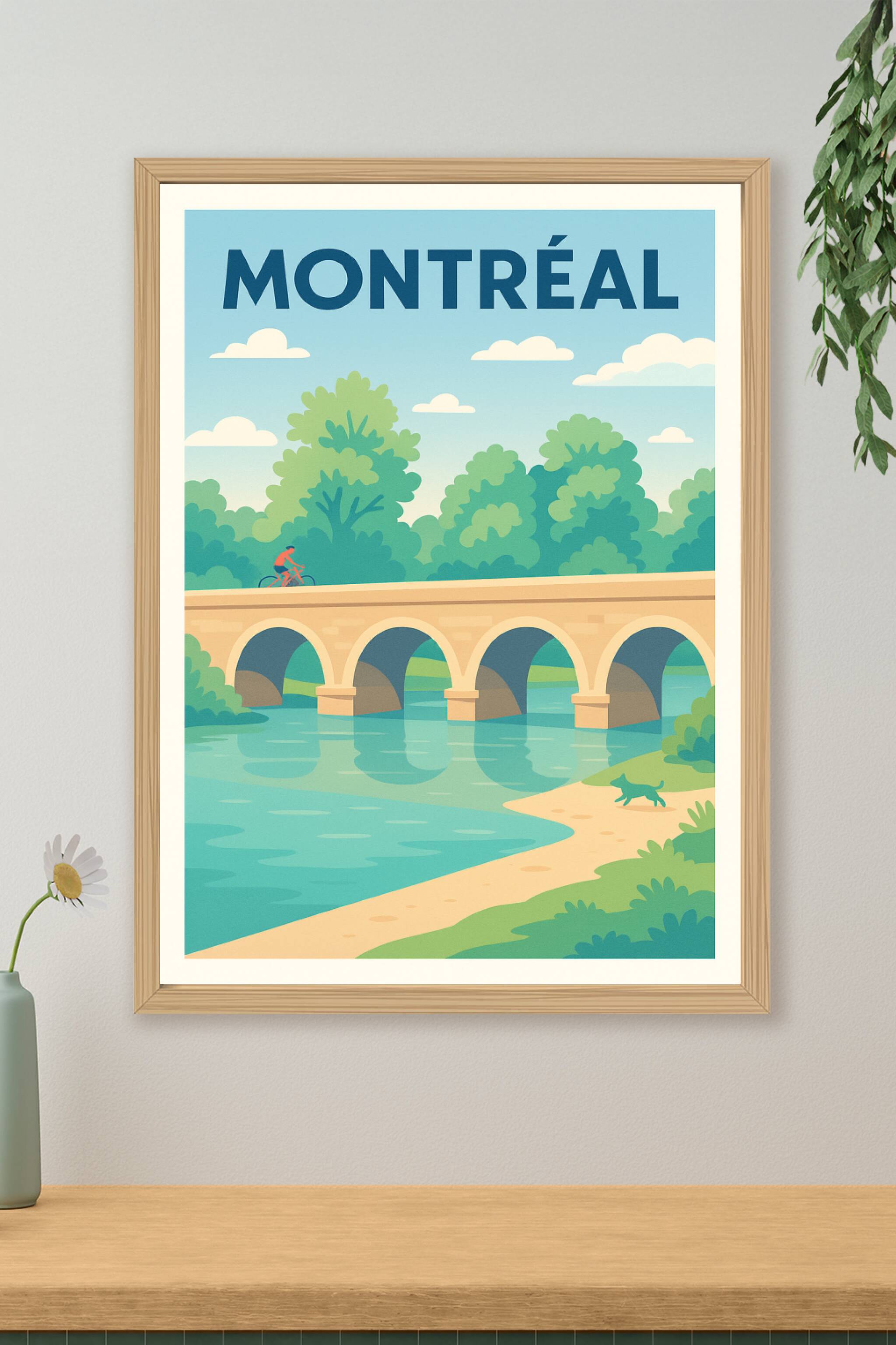 Affiche de Montréal - Sérénité au fil de l'eau