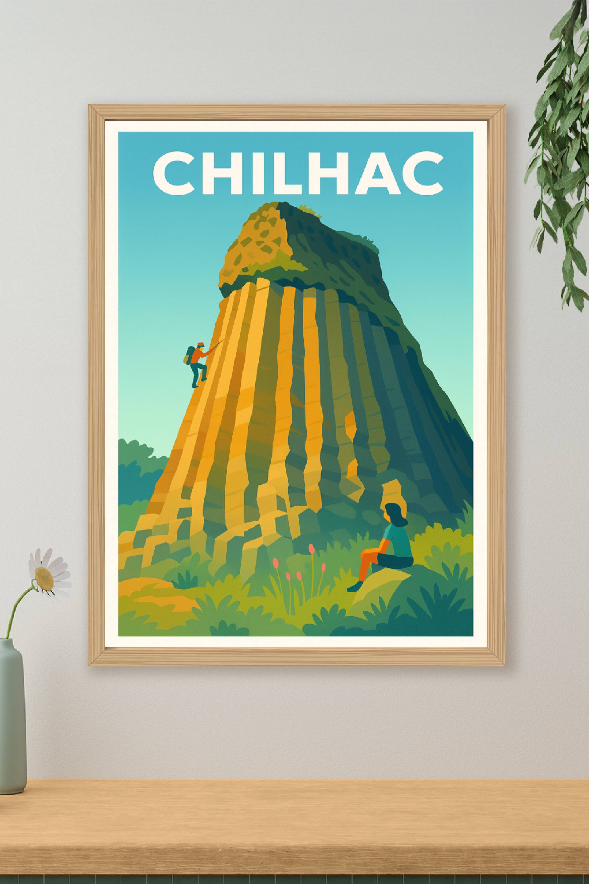 Affiche de Chilhac - L'escalade au cœur de la nature