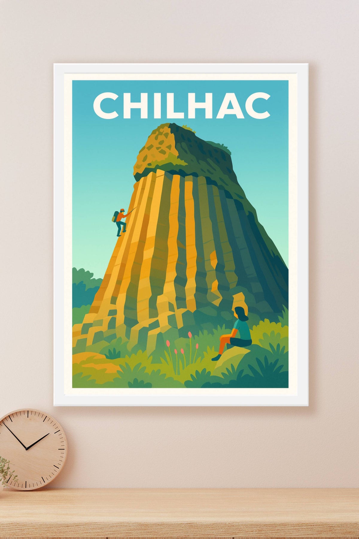 Affiche Chilhac — L'escalade au cœur de la nature · poster d'art de Chilhac