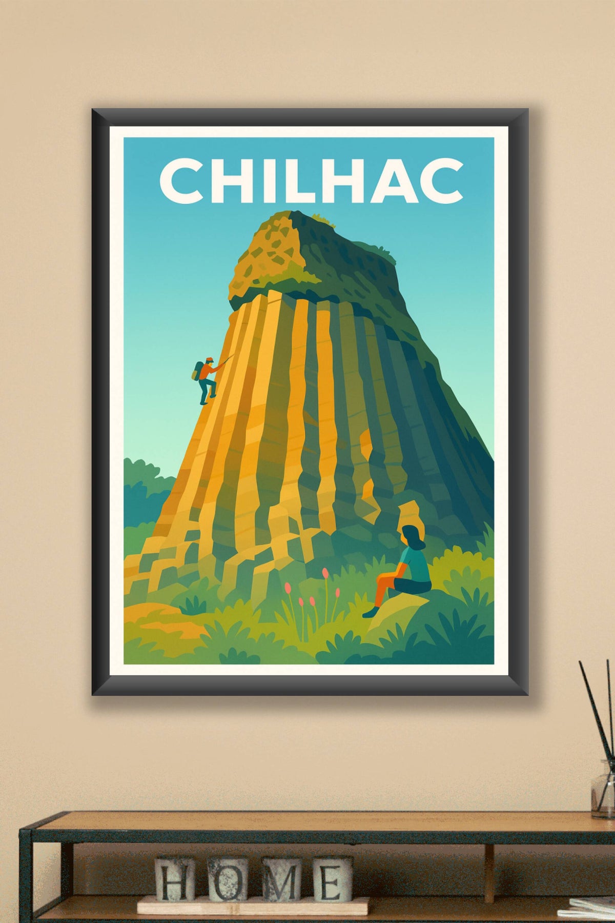 Affiche Chilhac — L'escalade au cœur de la nature · poster d'art de Chilhac