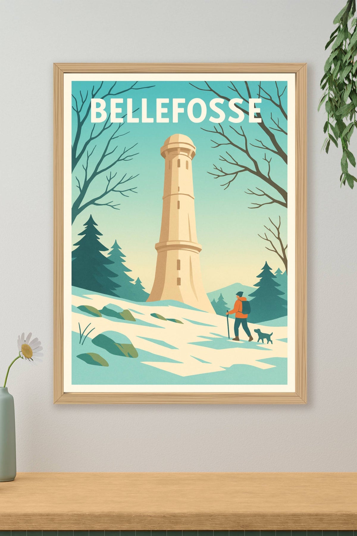 Affiche Bellefosse — Évasion hivernale en pleine nature · poster d'art de Bellefosse